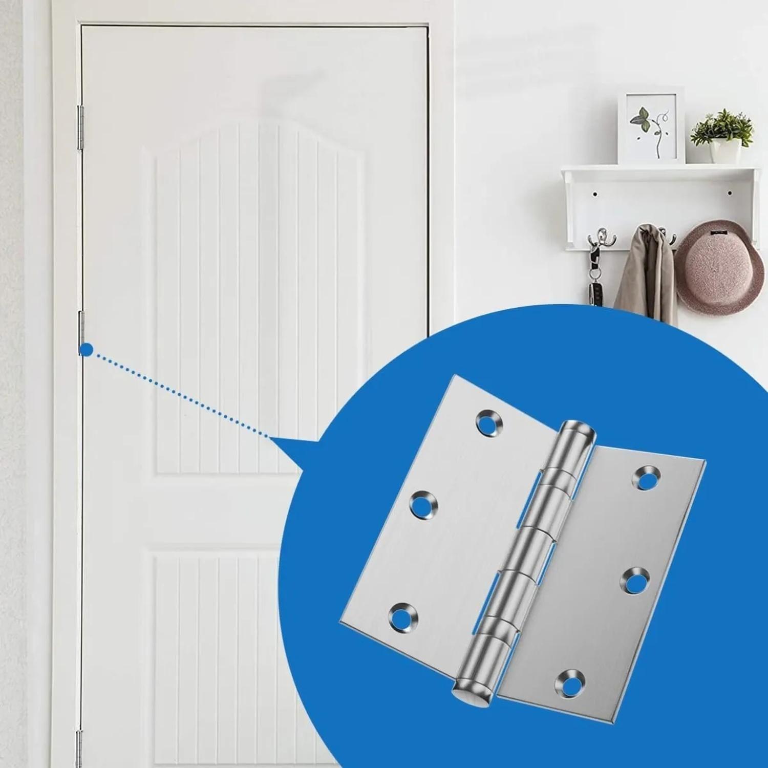 Pack 2 Bisagra Para Puertas 3x3 Acero Inoxidable DMC-6