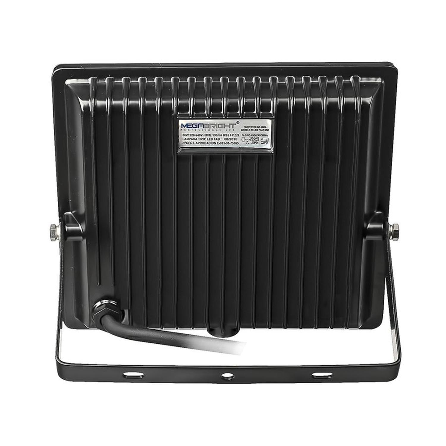 Foco Proyector Telco Flat LED 30W 3000K Calido Megabright-2