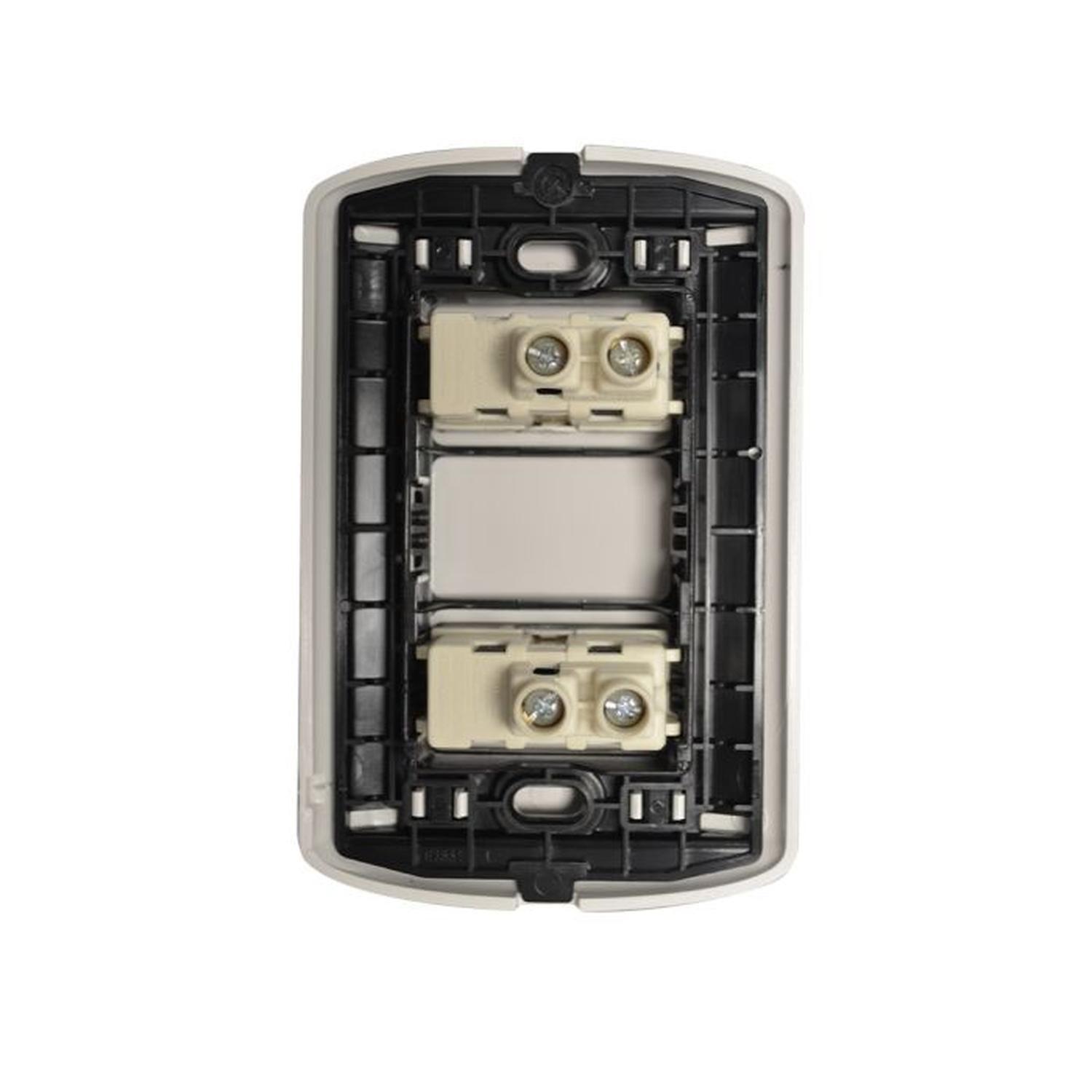 Interruptor Doble 9/15 10A Modus Plus 1200BN Blanco Bticino-2