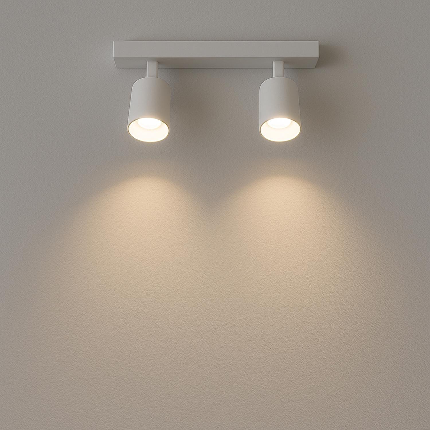 Foco Spotlight Sobrepuesto Doble Blanco 2xGU10 Megabright-4