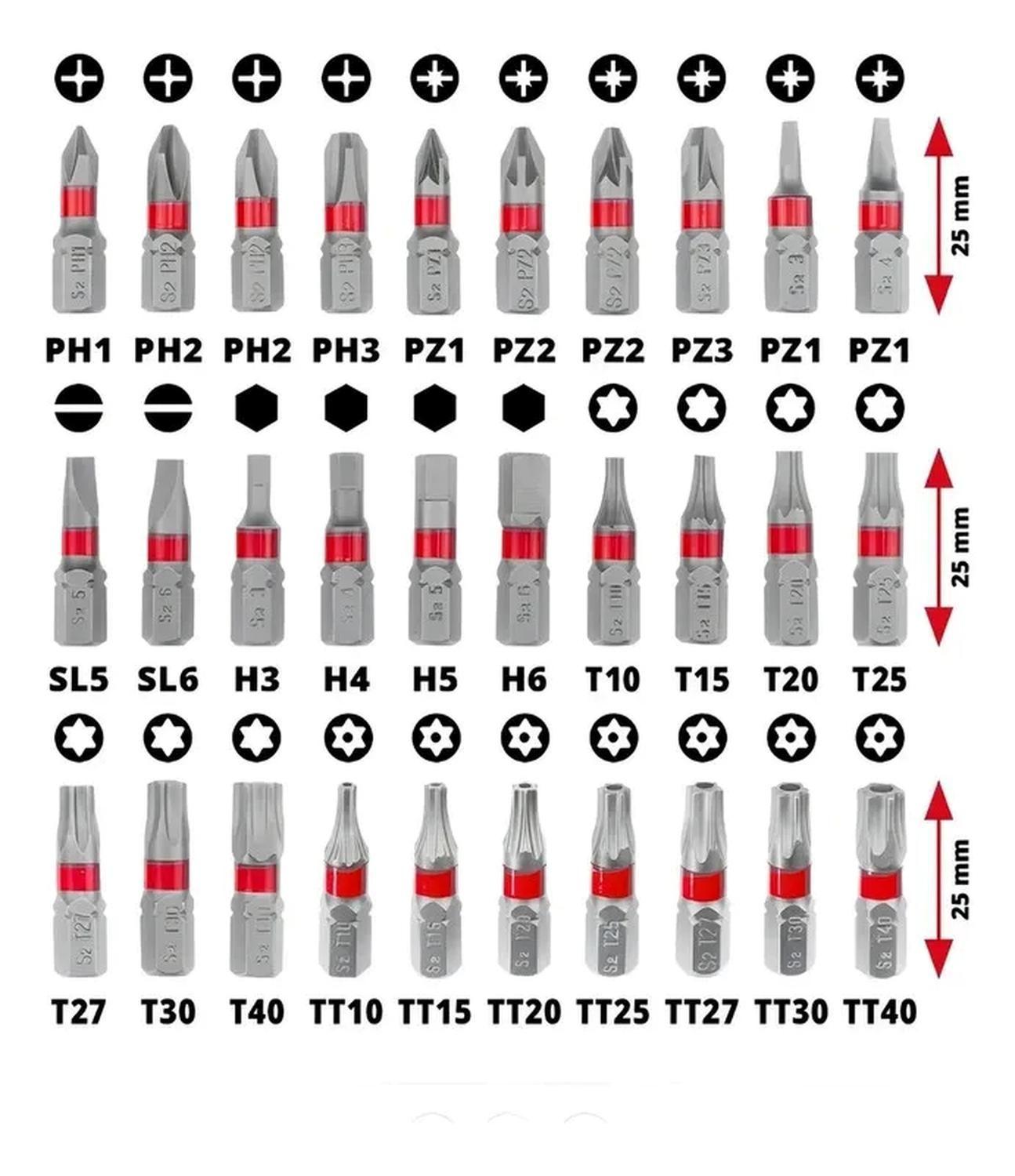 Set 32 puntas + Adaptador 118497 Einhell-2