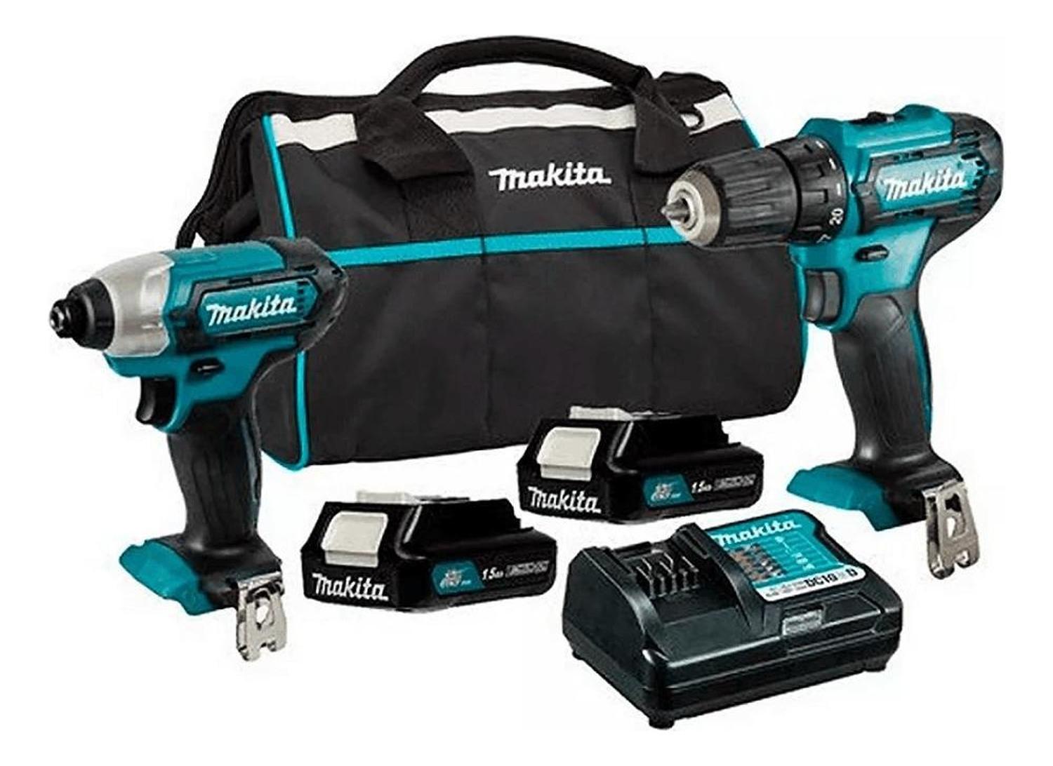 Kit Makita Clx228 Taladro Perc Hp333d + Atornillador Impacto-0