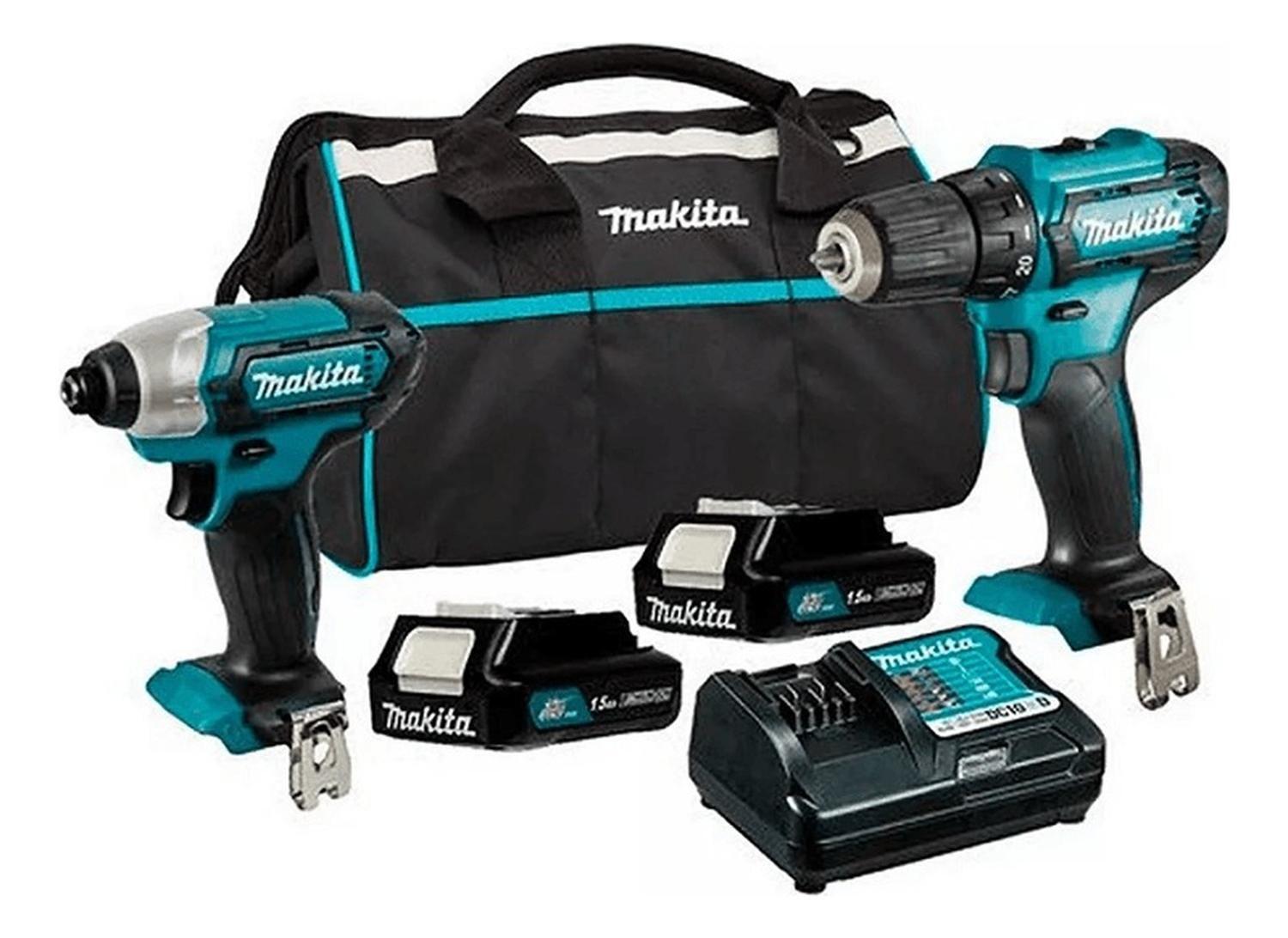 Kit Makita Clx228 Taladro Perc Hp333d + Atornillador Impacto-2