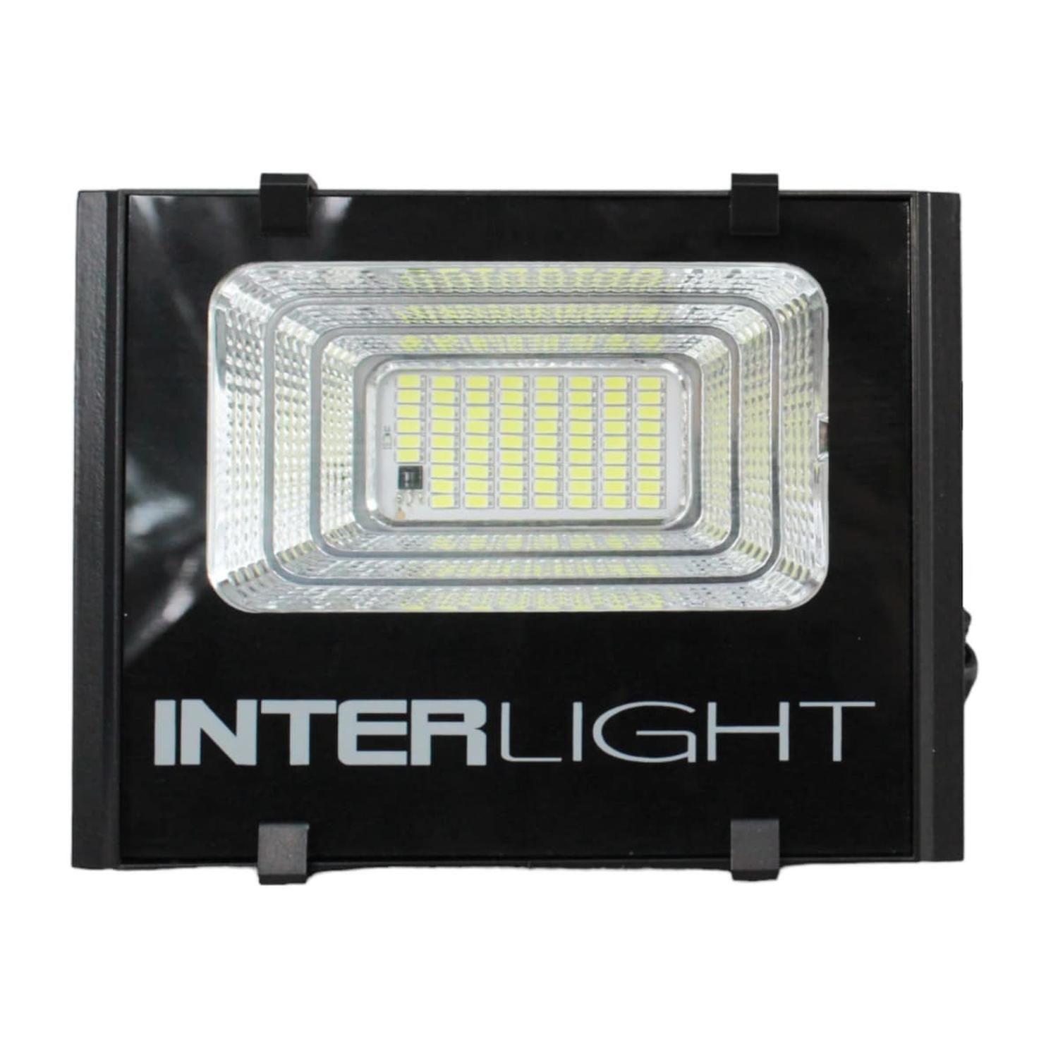 Foco Proyector Led Solar 25W + Panel InterLight-2