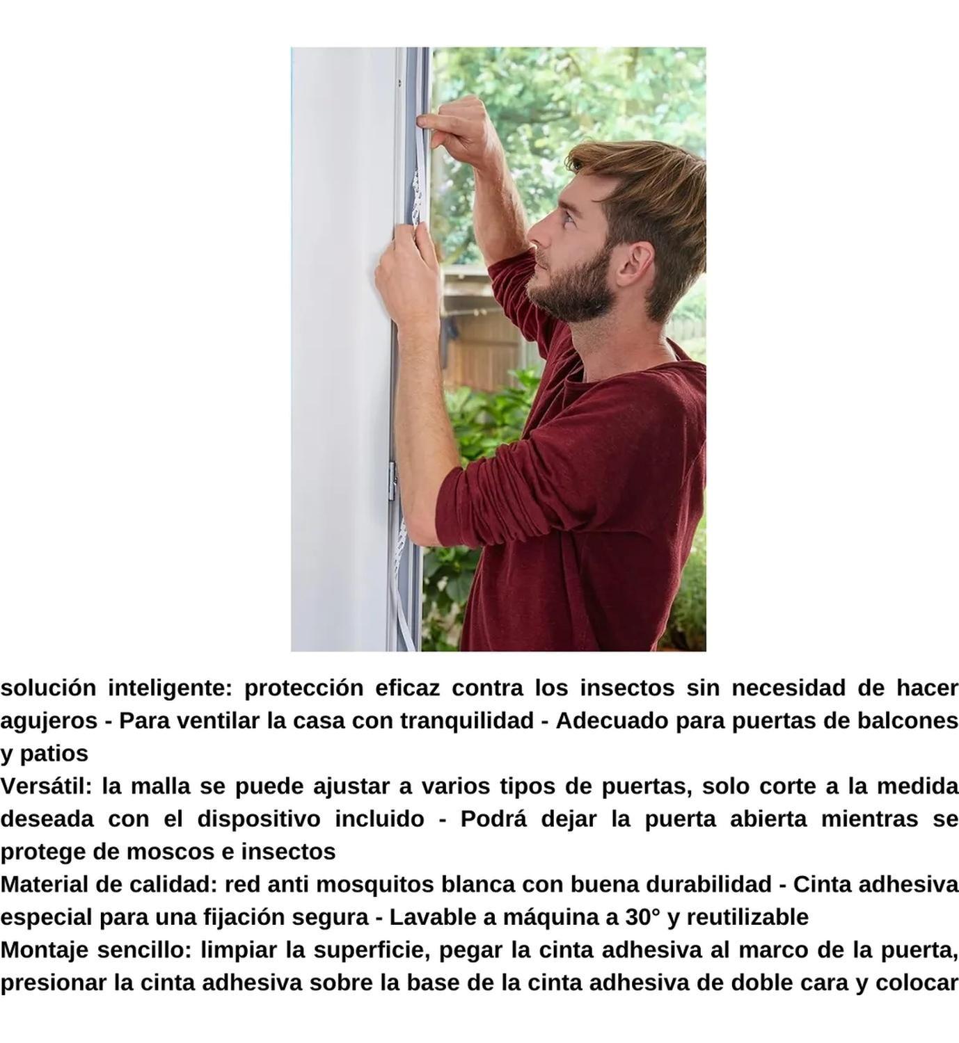 Malla Mosquitera Standard Puertas Blanca 2x0,65mx2,2m Tesa-7