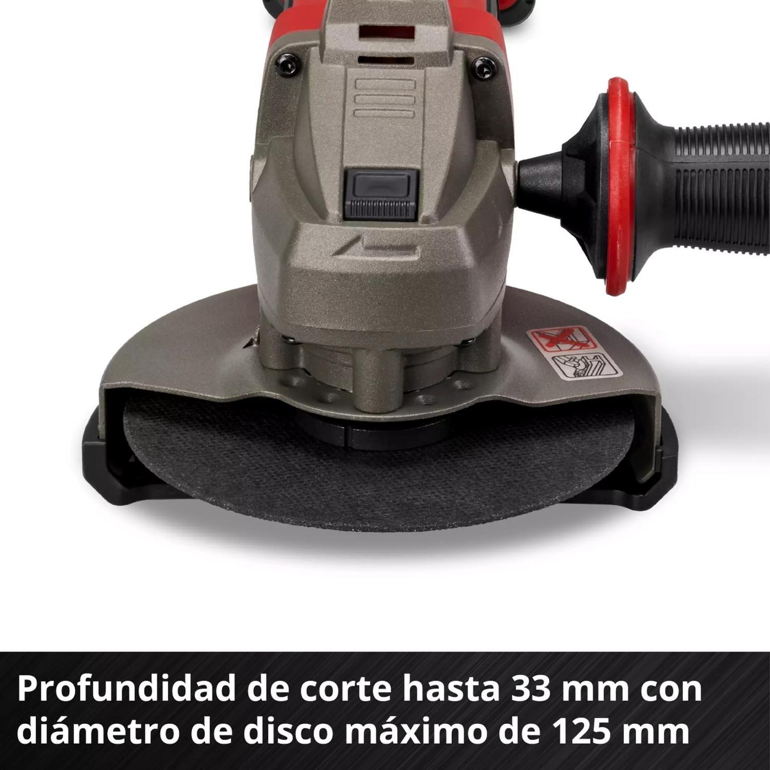 Esmeril Angular Inalámbrico TE-AG 18/125-2 Li (1x4,0 Ah) Einhell-4