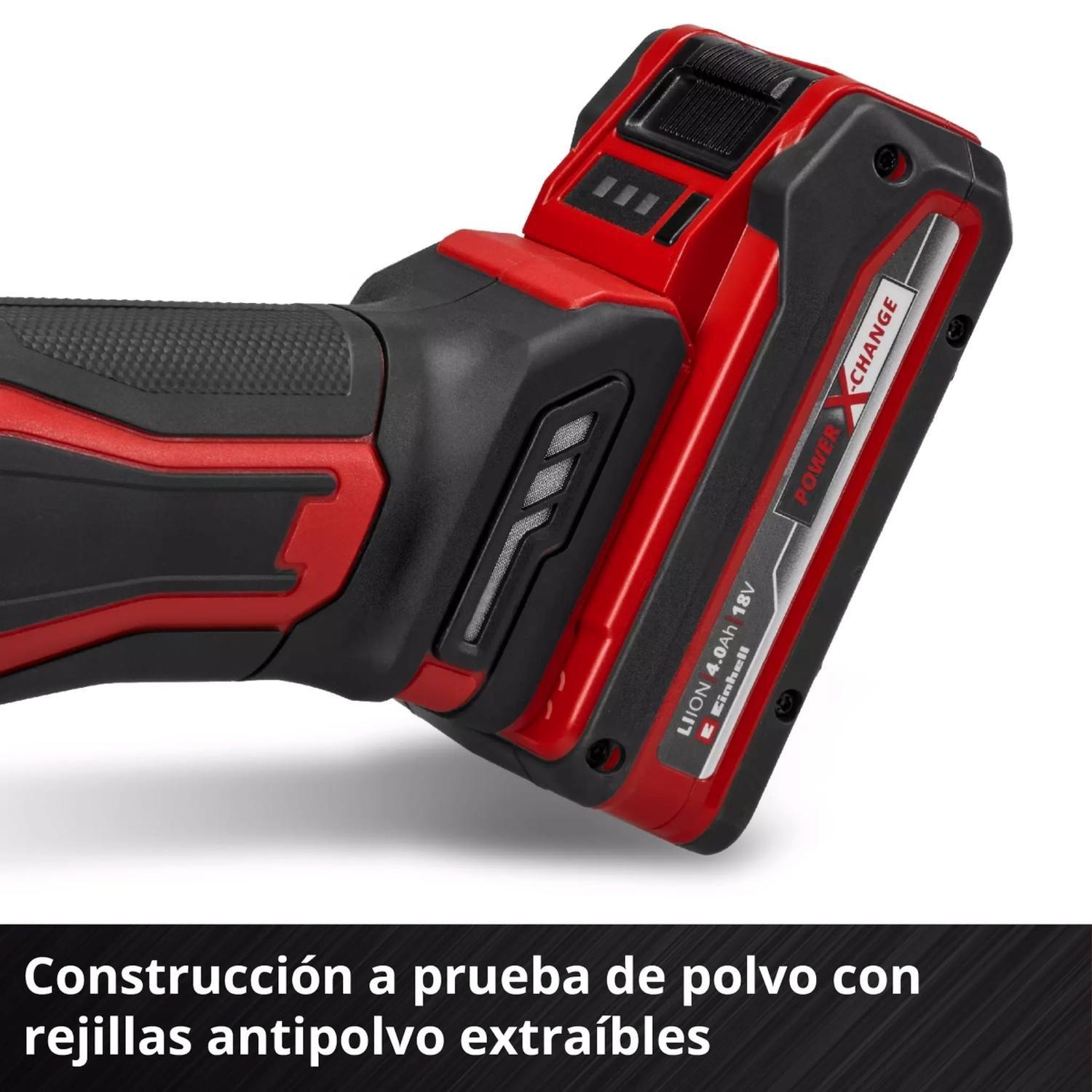 Esmeril Angular Inalámbrico TE-AG 18/125-2 Li (1x4,0 Ah) Einhell-8