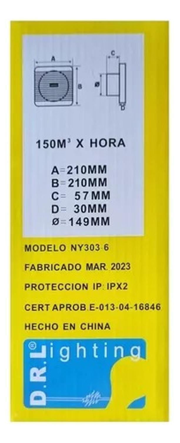 Extractor De Aire De 6 Pulgadas Para Uso En Baños-cocina-4
