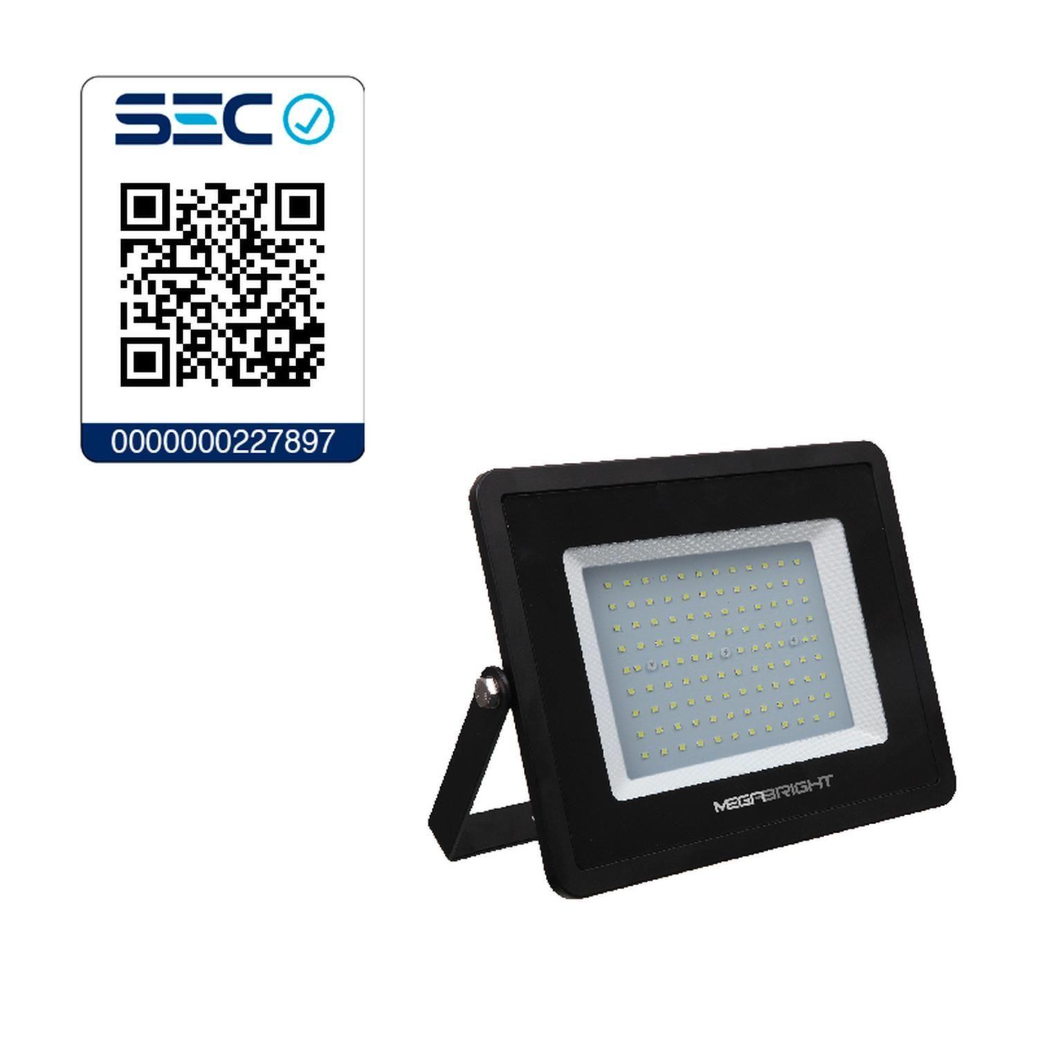 Foco Proyector Telco Flat LED 100W 3000K Calido Megabright-1