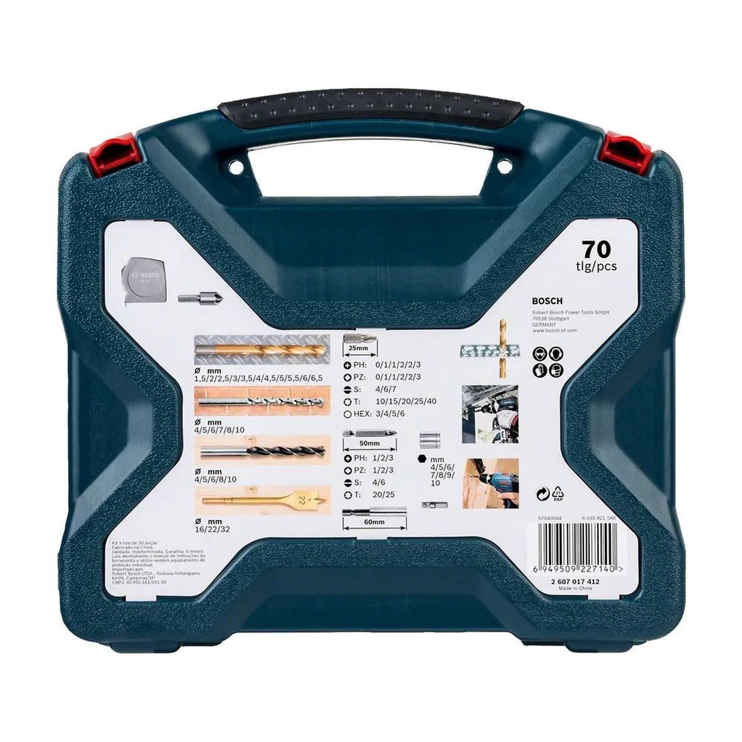 Set Puntas y Brocas Titanio X-Line 70Unidades Bosch-2