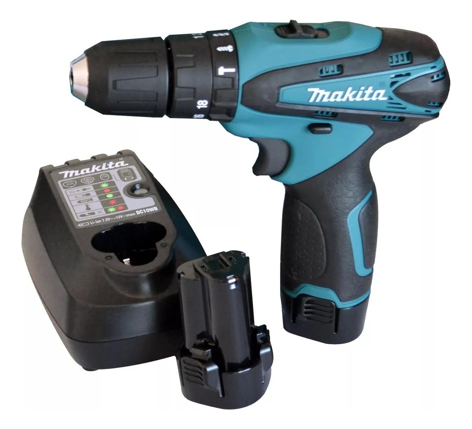 Taladro Atornillador Percutor Makita Hp330dwe 12v 2bat+carg-1