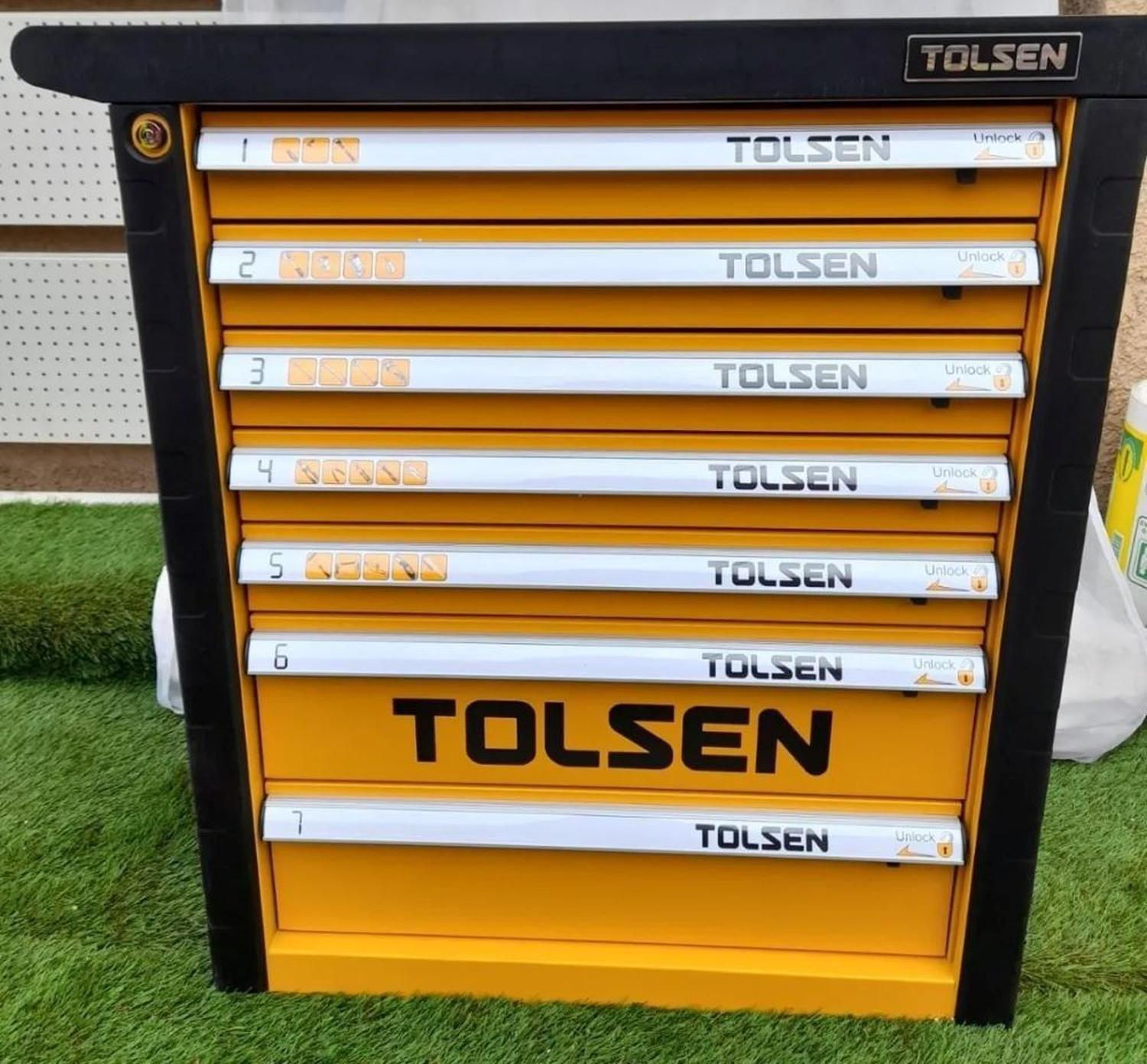 Gabinete Caja de herramientas metálico 7 bandejas 80307 Tolsen-2