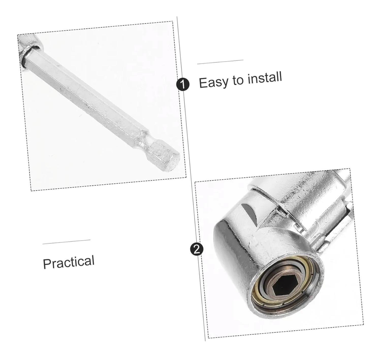 Adaptador Destornillador De Taladro 90° Angulo Largo DMC-5