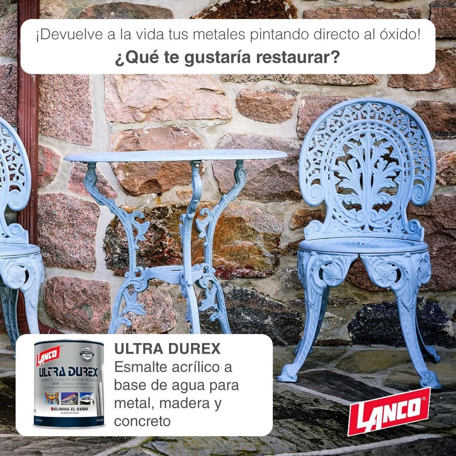 Esmalte Acrilico 3x1 Ultra Durex Blanco gl (3.78lt) Lanco-5