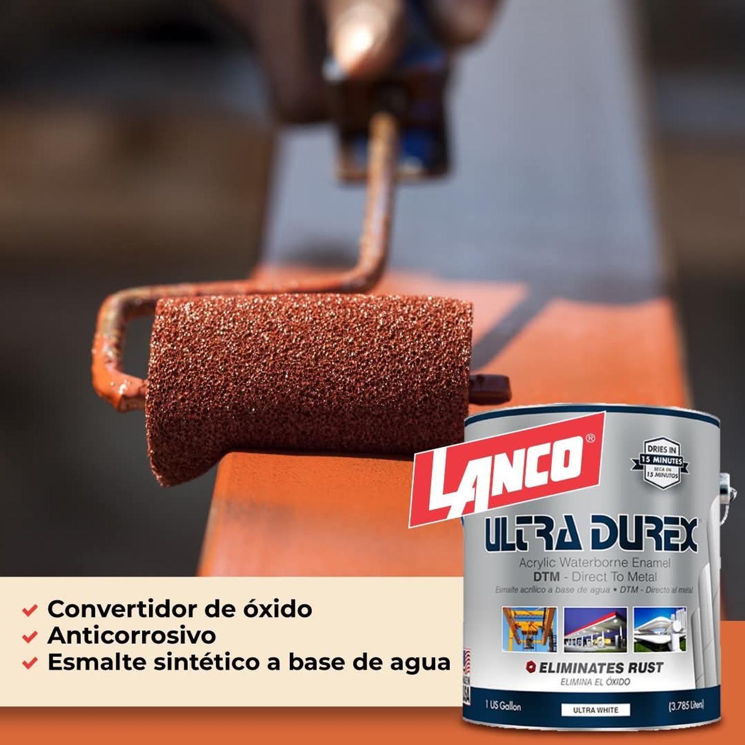 Esmalte Acrilico 3x1 Ultra Durex Blanco gl (3.78lt) Lanco-6