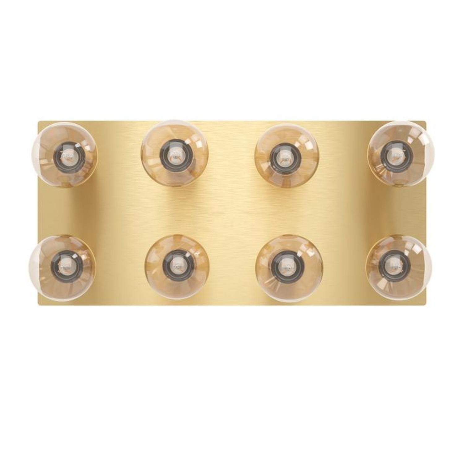 Lampara De Techo Dorado E27 Marzeno 8x40w Eglo 39959-2