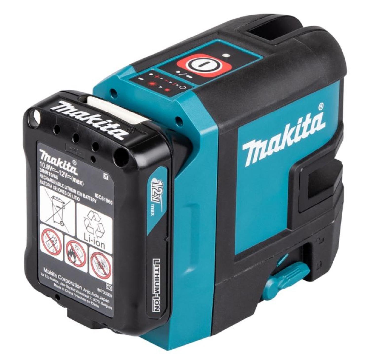 Nivel laser multilíneas rojas batería + cargador SK105DZ Makita-4