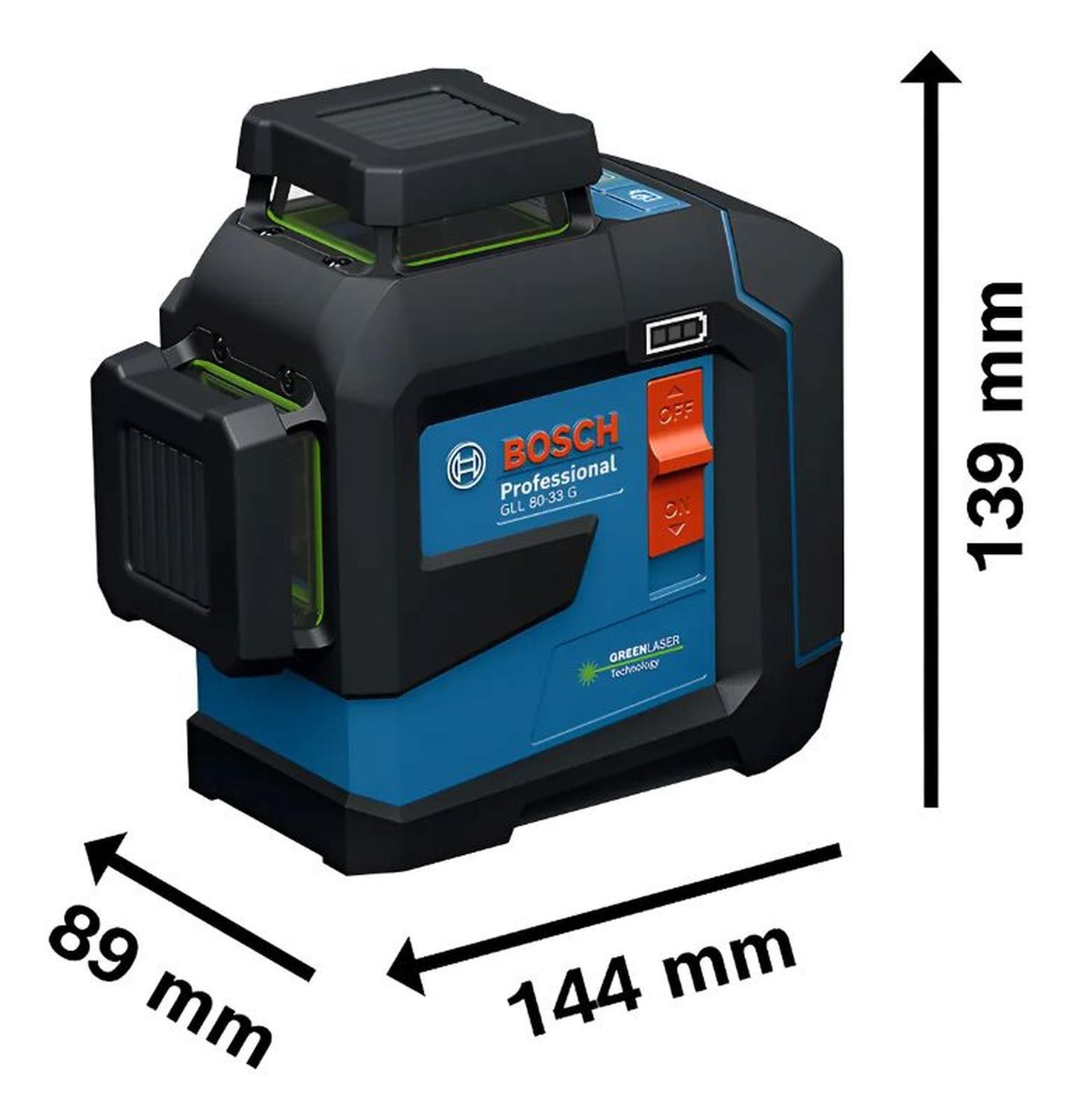 Nivel laser multilíneas verde 360° GLL 80-33 G BOSCH-4