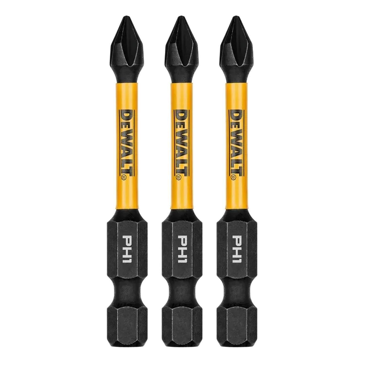 Set 3 Puntas Phillips 2-1/4 Flextorq DWAF2PH2IR3 Dewalt-0