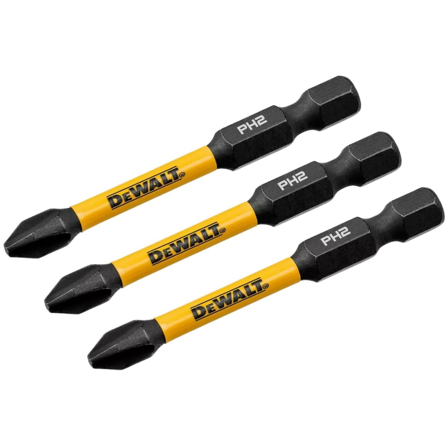 Set 3 Puntas Phillips 2-1/4 Flextorq DWAF2PH2IR3 Dewalt-1