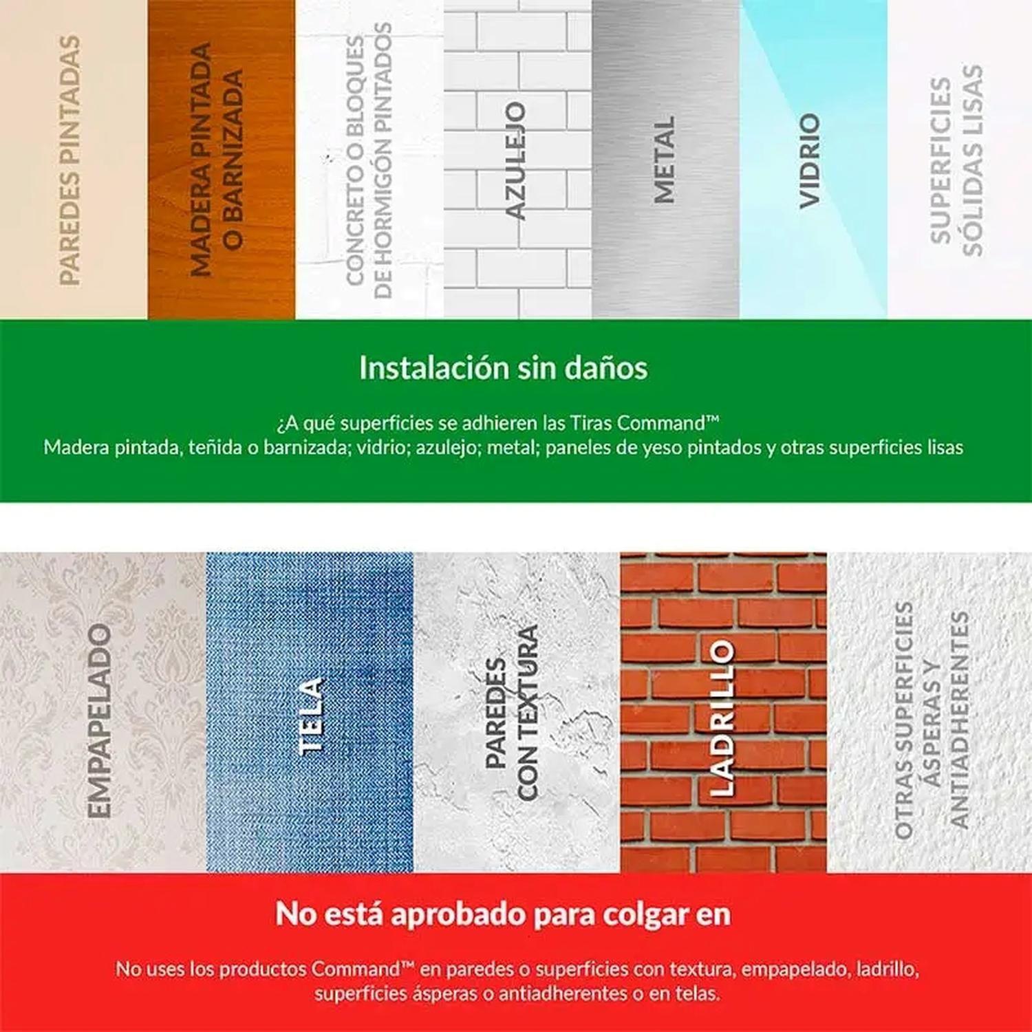Ganchos Decorativos Transparentes 20u 17026CLR Command 3M-8
