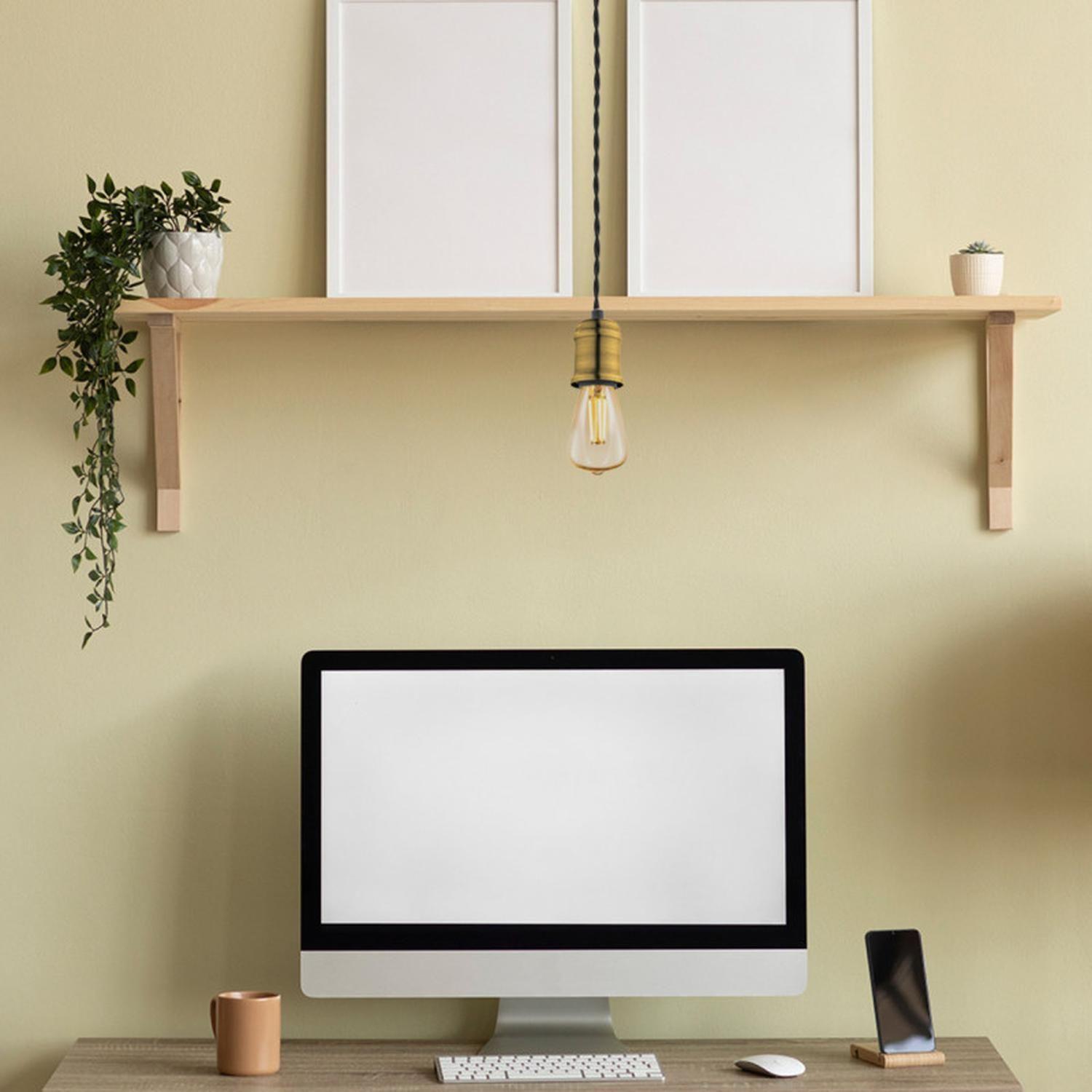 Lampara Colgante Dorada Yorth E27 Eglo 32537-3