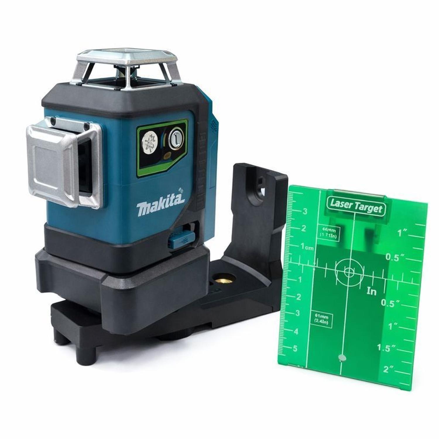 Nivel laser multilíneas verdes 360° Cargador + batería SK700GD Makita-5
