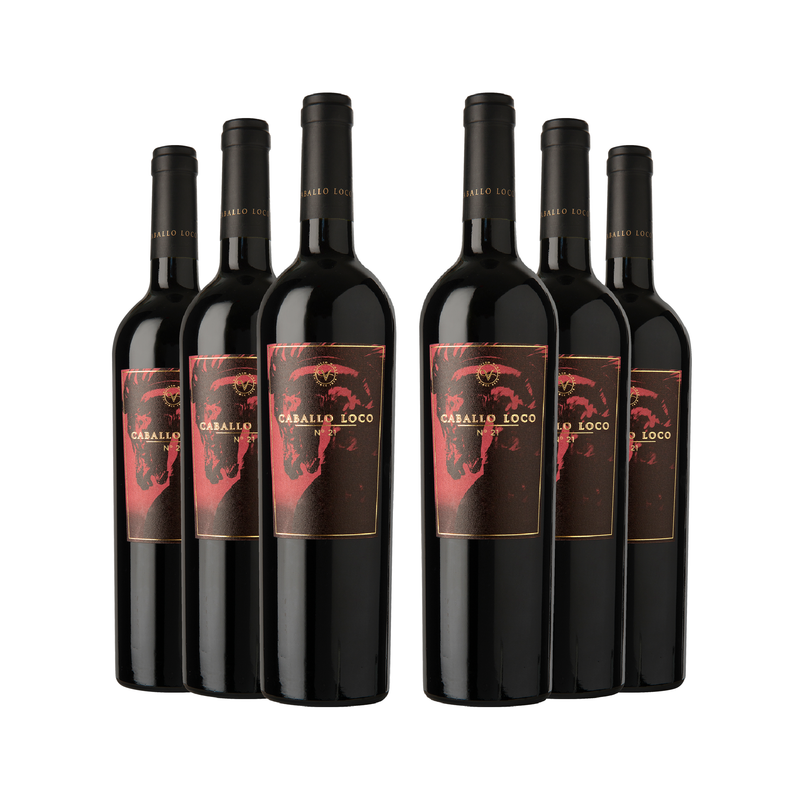 6 Vinos Caballo Loco Numerado 750cc-0