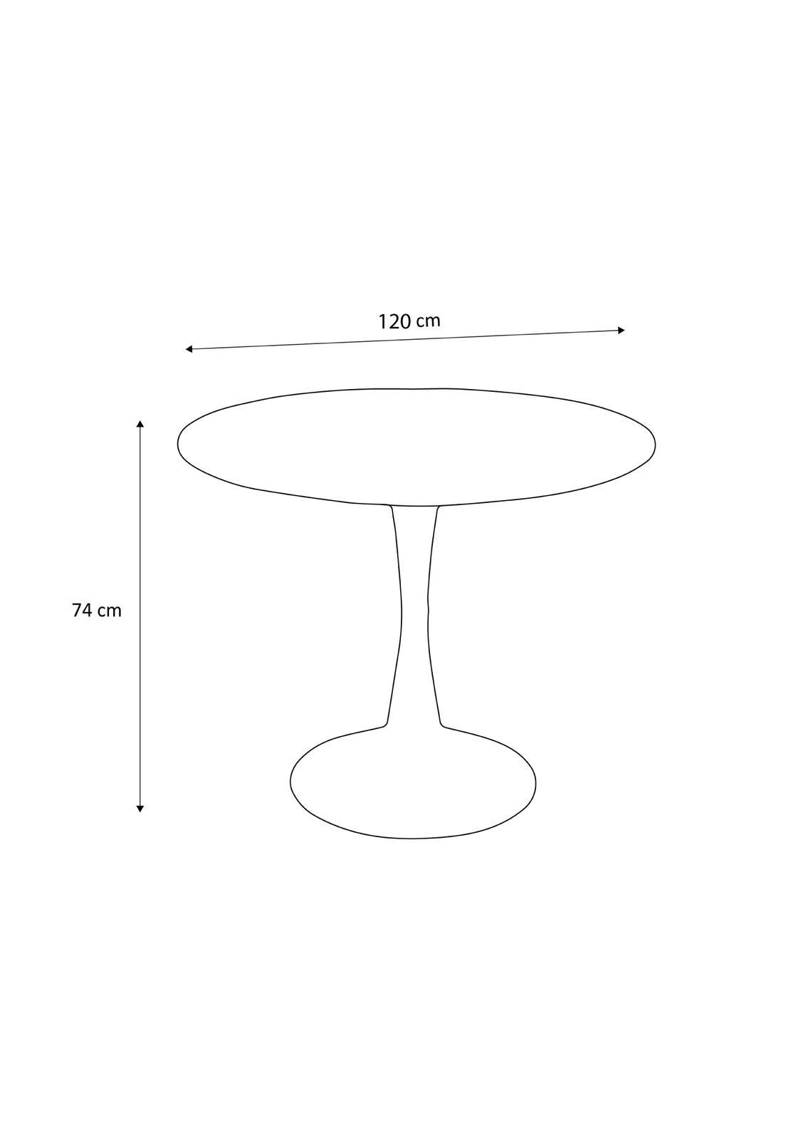 Mesa Tulip Redonda 120 Cms Blanca-3