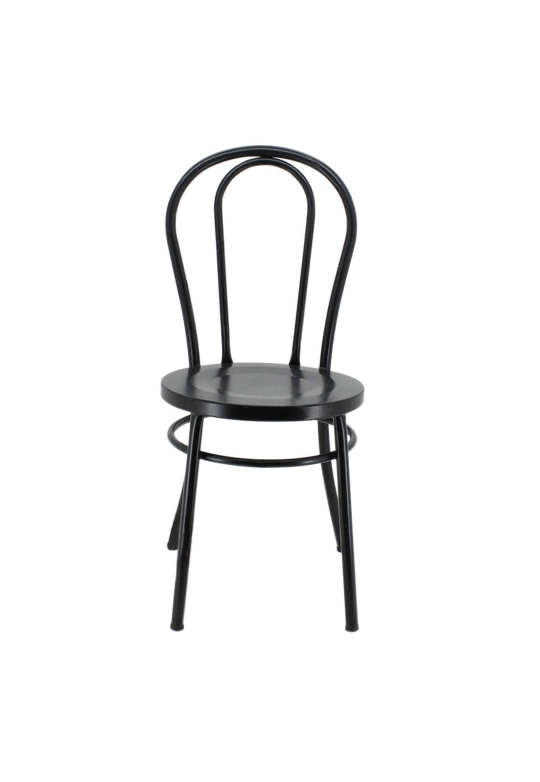 Silla Thonet Metalica Negra-0