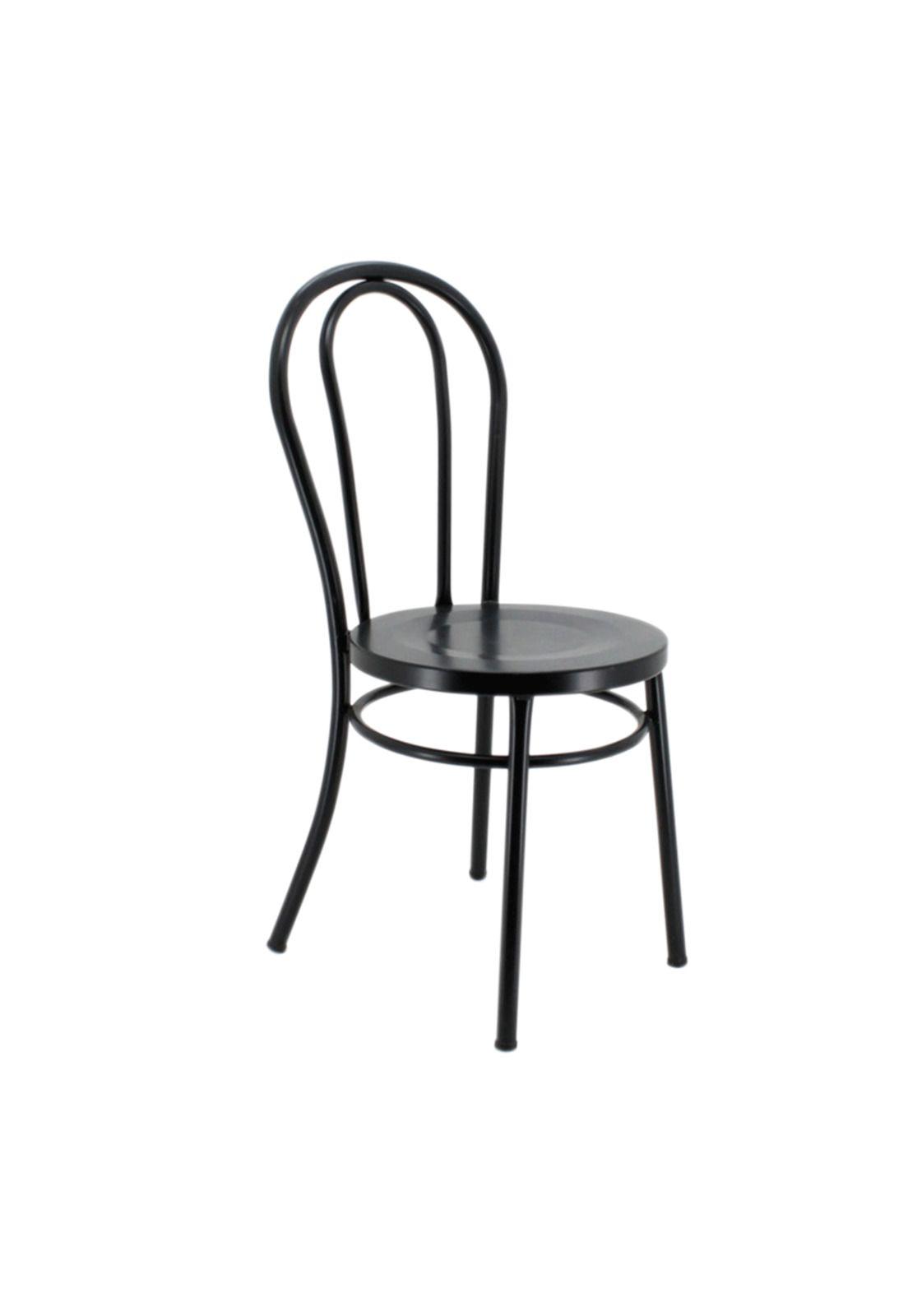 Silla Thonet Metalica Negra-2