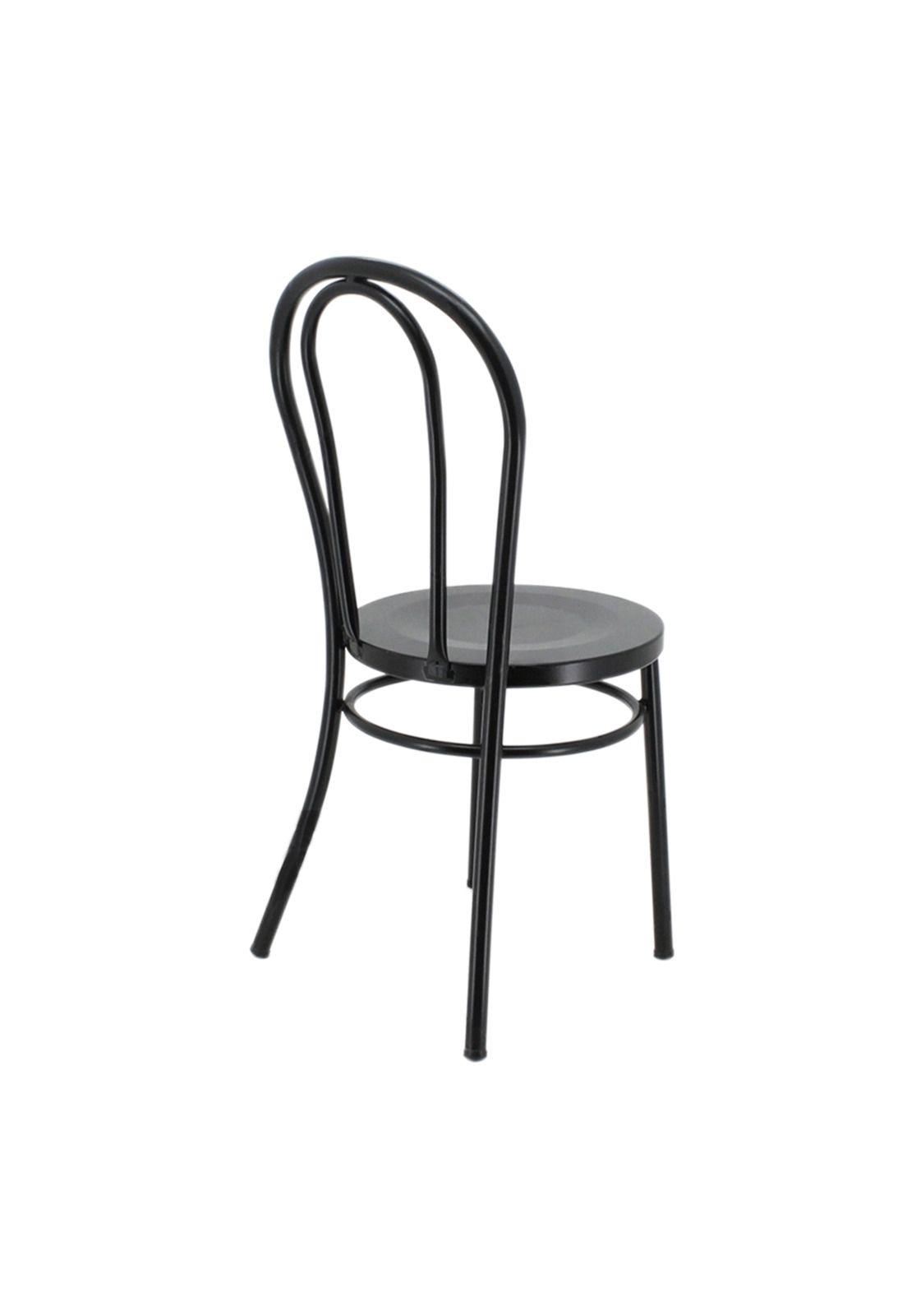 Silla Thonet Metalica Negra-4