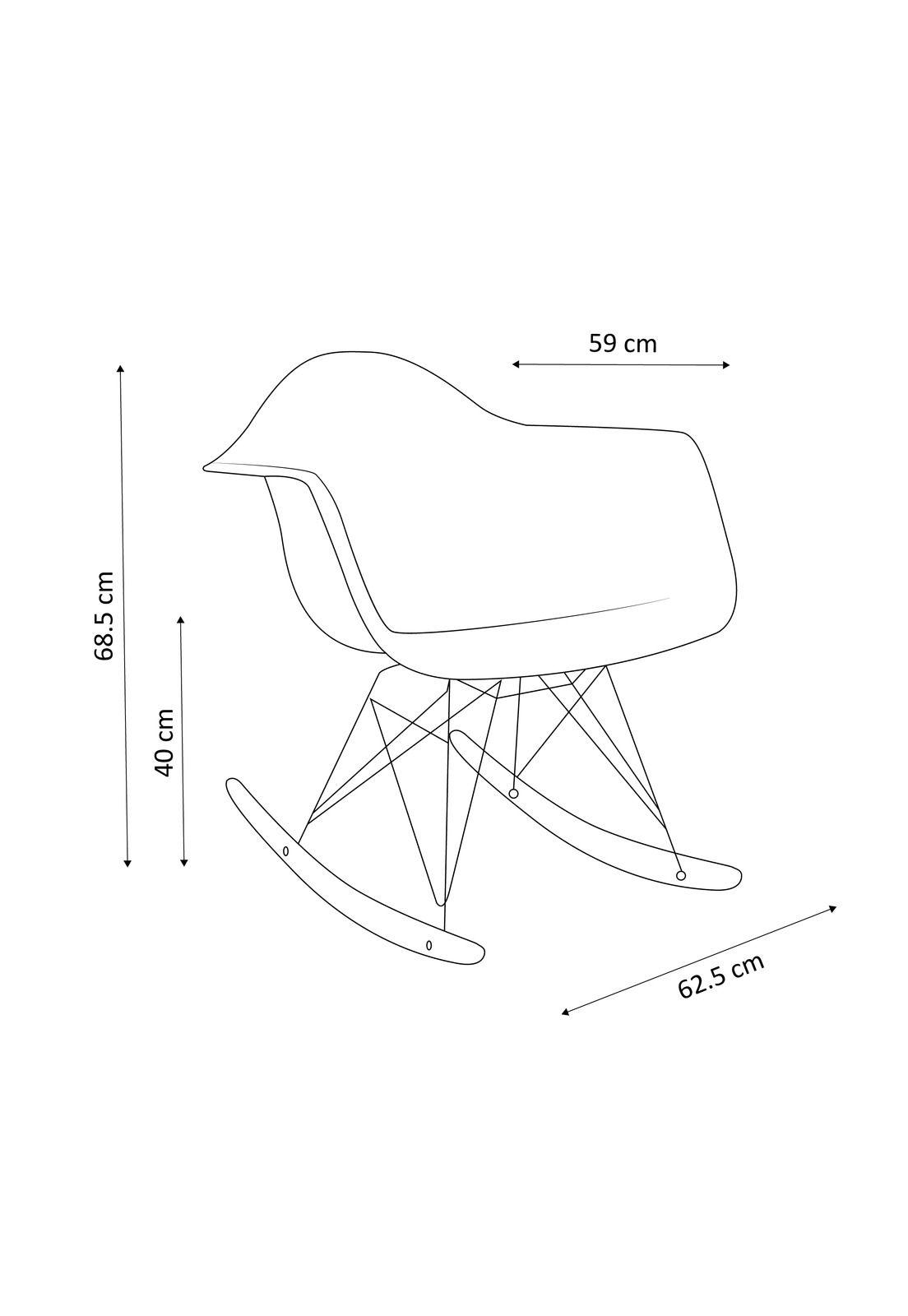 Silla Mecedora Eames Rocking Blanco-3