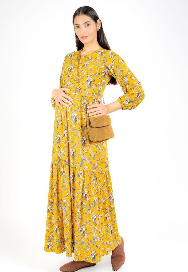 Vestido Maternal Lactancia Juana Estampado Madremia-4