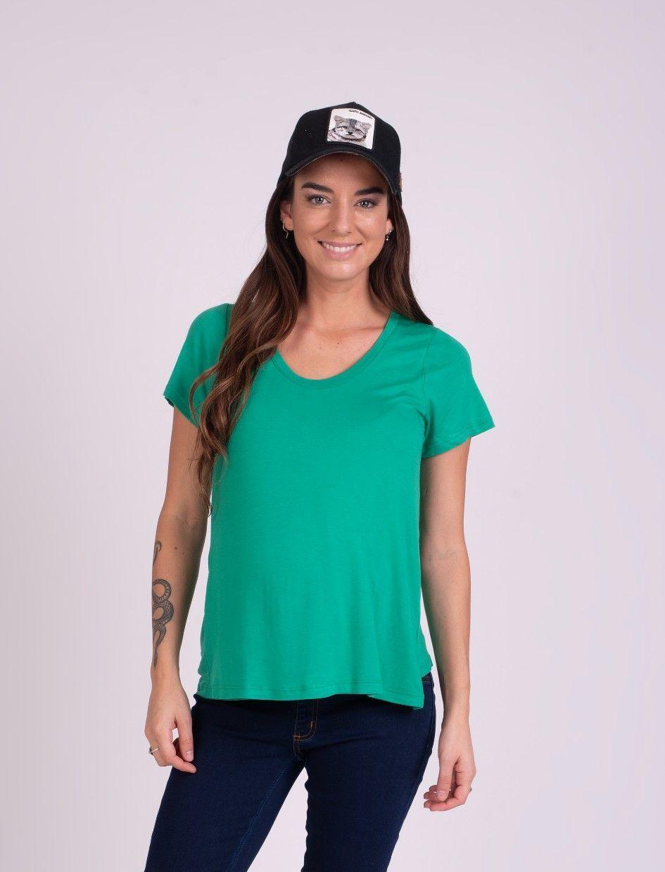 Polera Maternal y Lactancia Maria Verde-0