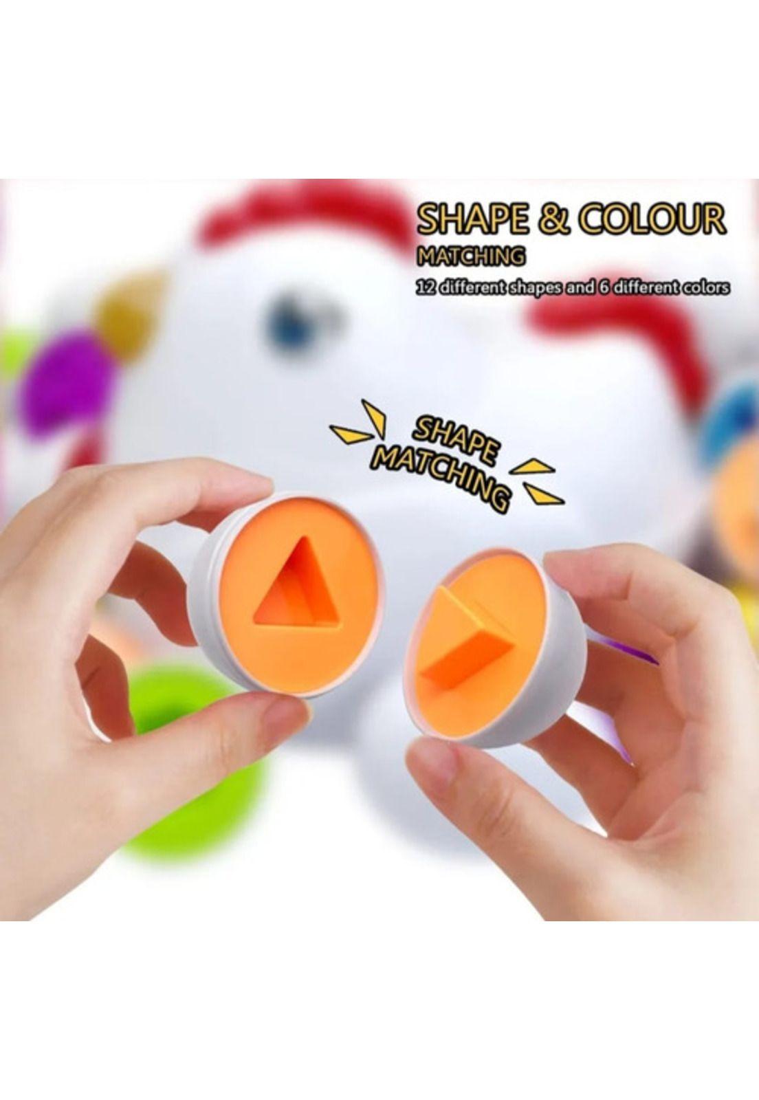 Juego Didáctico Gallina Huevos De Encaje Niños-3