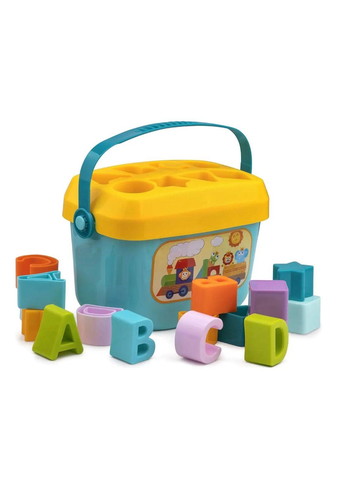 Balde C/bloques De Construcción - Juego Didáctico-3