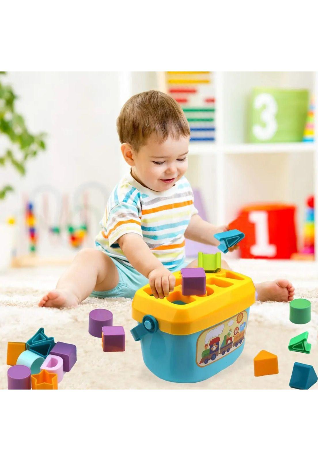 Balde C/bloques De Construcción - Juego Didáctico-4