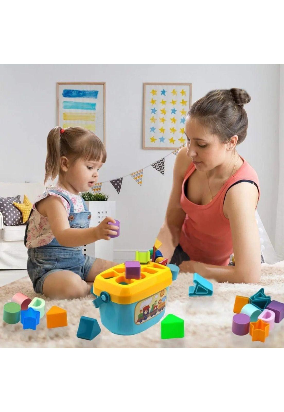 Balde C/bloques De Construcción - Juego Didáctico-8