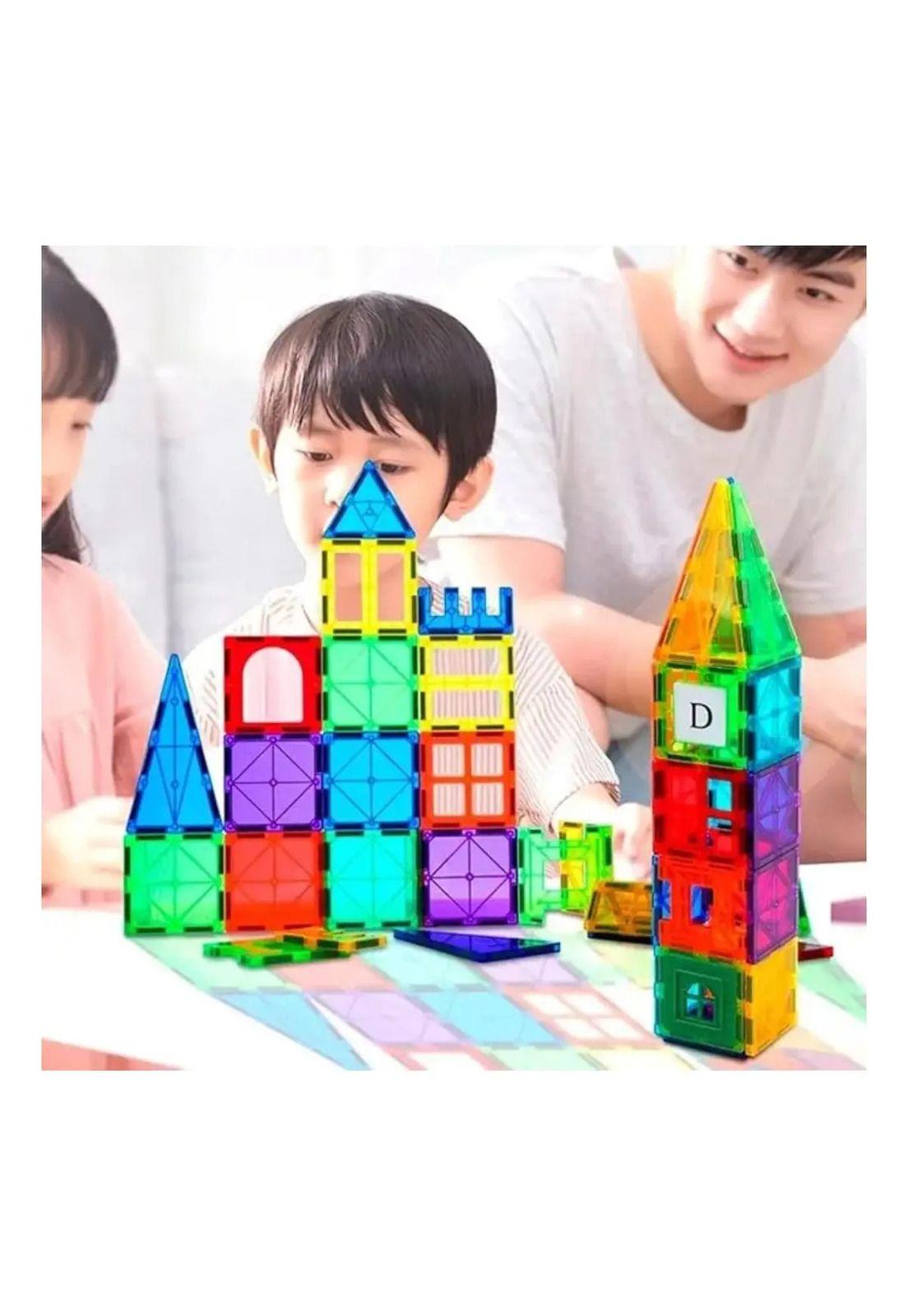Juego De Bloques De Construcción Magnéticos 3d 60 Piezas-8
