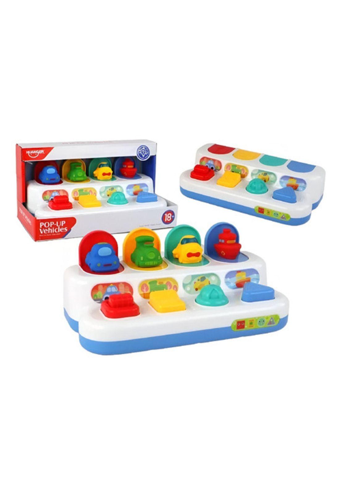 Juego Pop Up Didáctico Vehiculos Caja Montessori Infantil-2