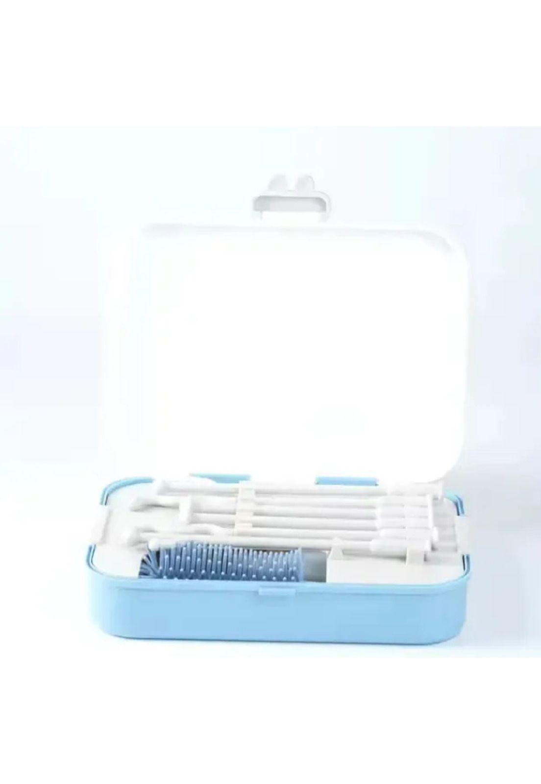 Set De Limpieza azul Cepillos Portátil Para Mamaderas Biberones-2