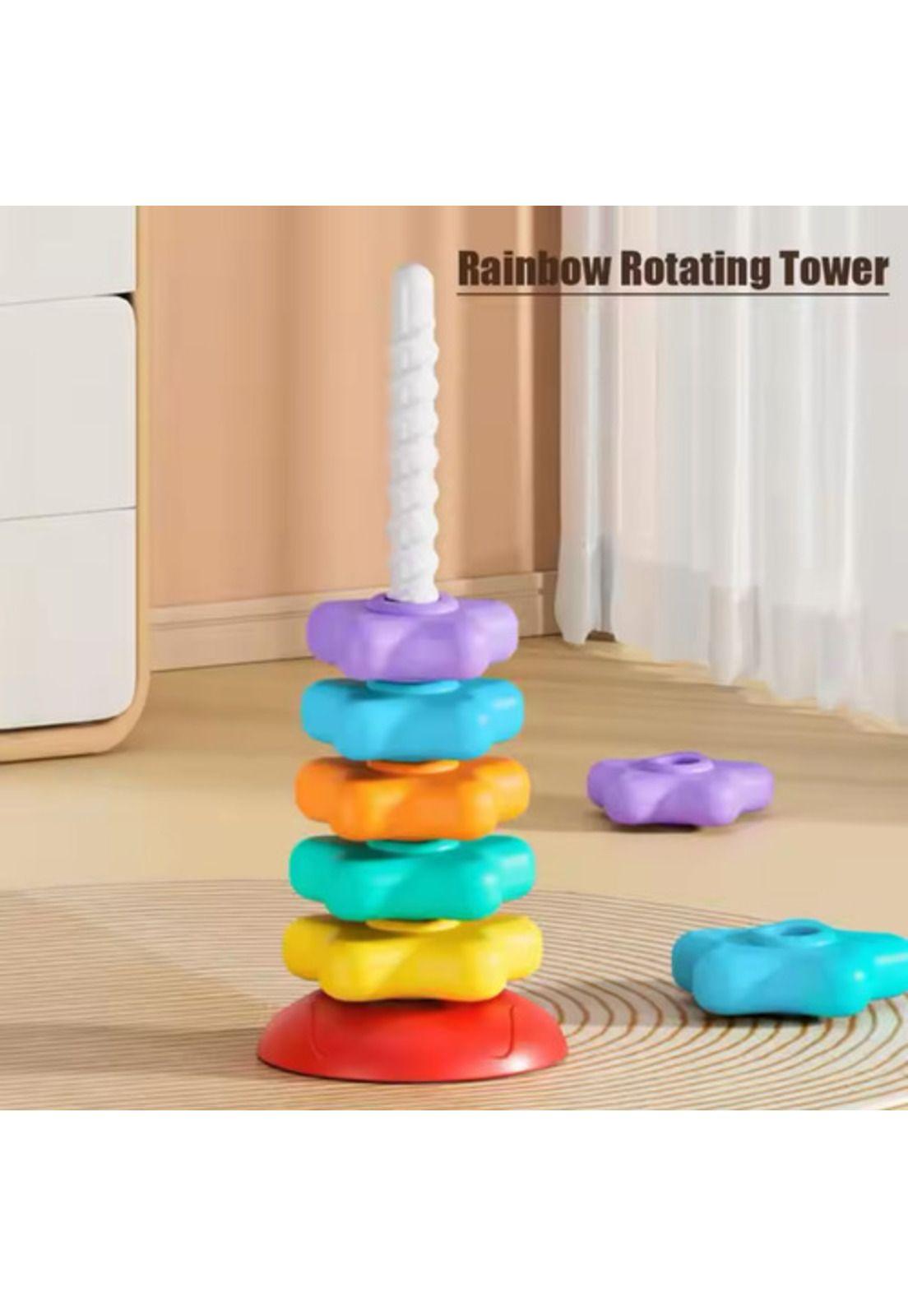 Juego Giratorio Apilable Para Bebés. Juego De Colores.-2