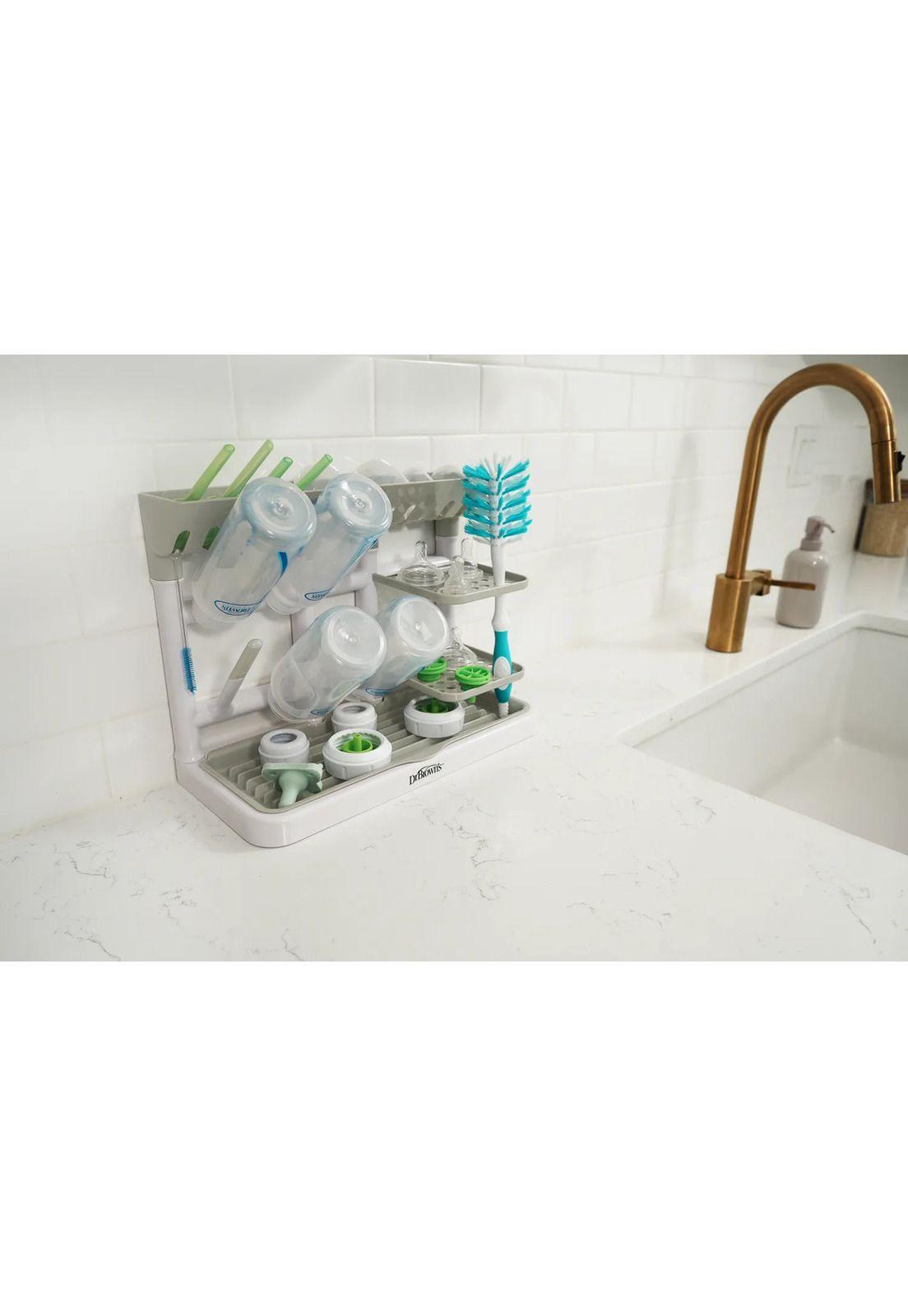 Escurridor Rack Universal Para Mamaderas Dr. Brown's Gris-3