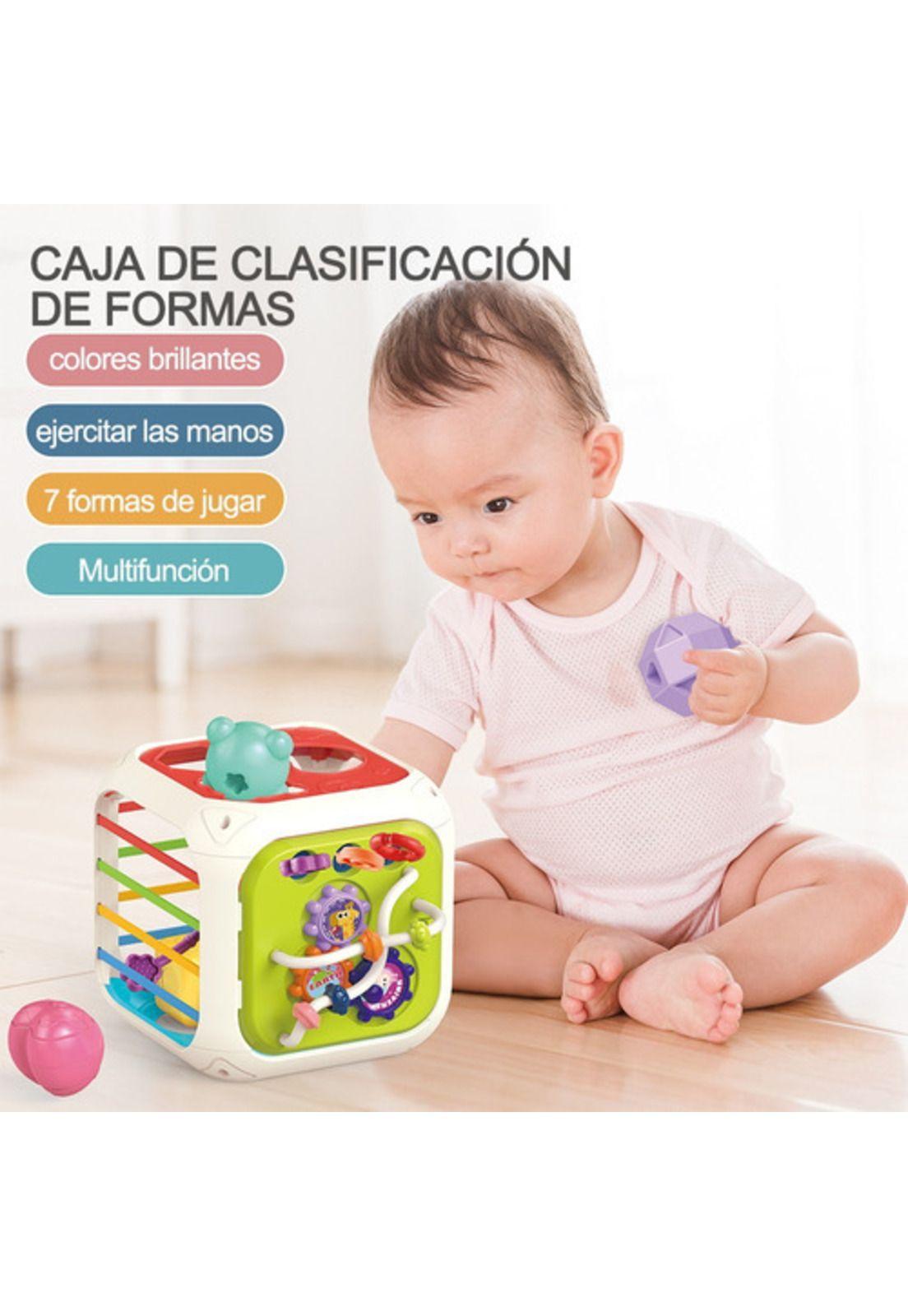 Juego De Enseñanza Para Bebés Con Cubo De Actividades 7 En 1-3
