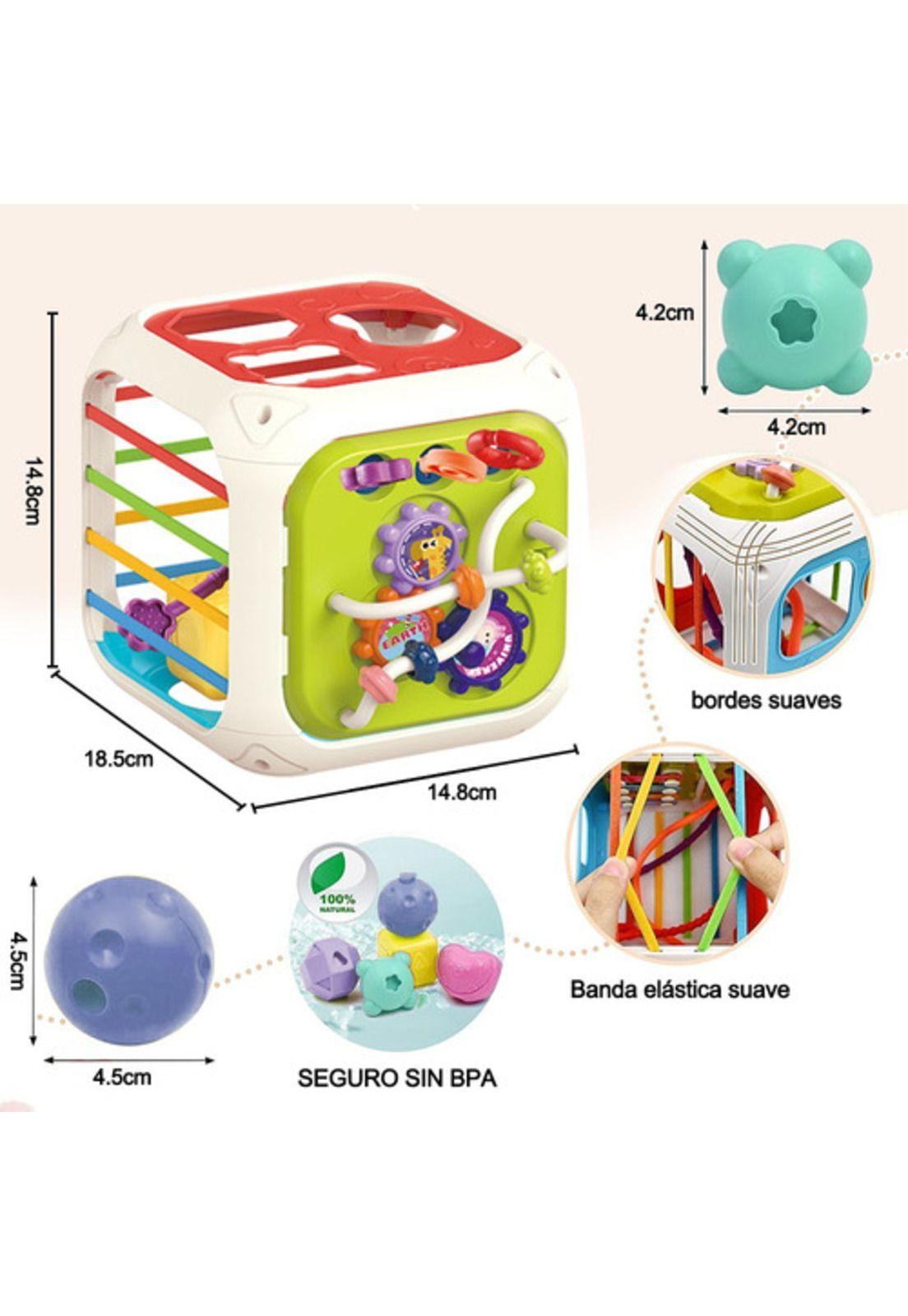 Juego De Enseñanza Para Bebés Con Cubo De Actividades 7 En 1-7