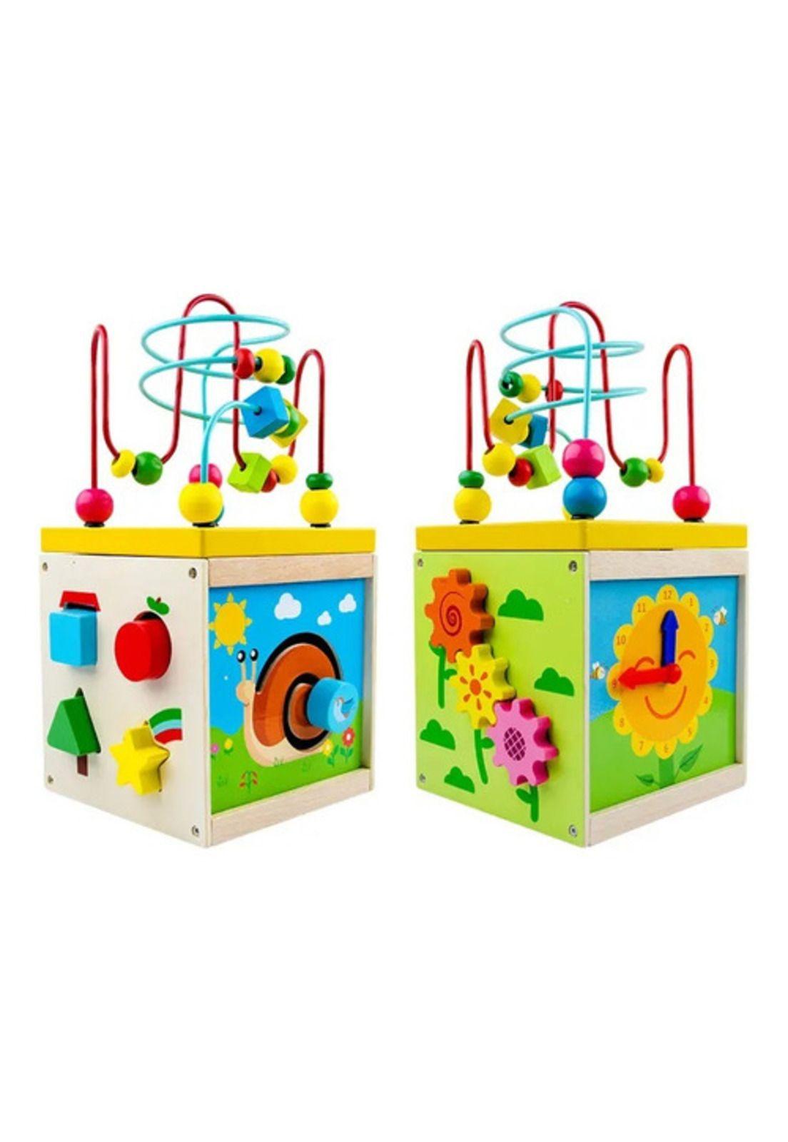 Cubo Didáctico Juguete De Madera Bebe Pronosupinador-2