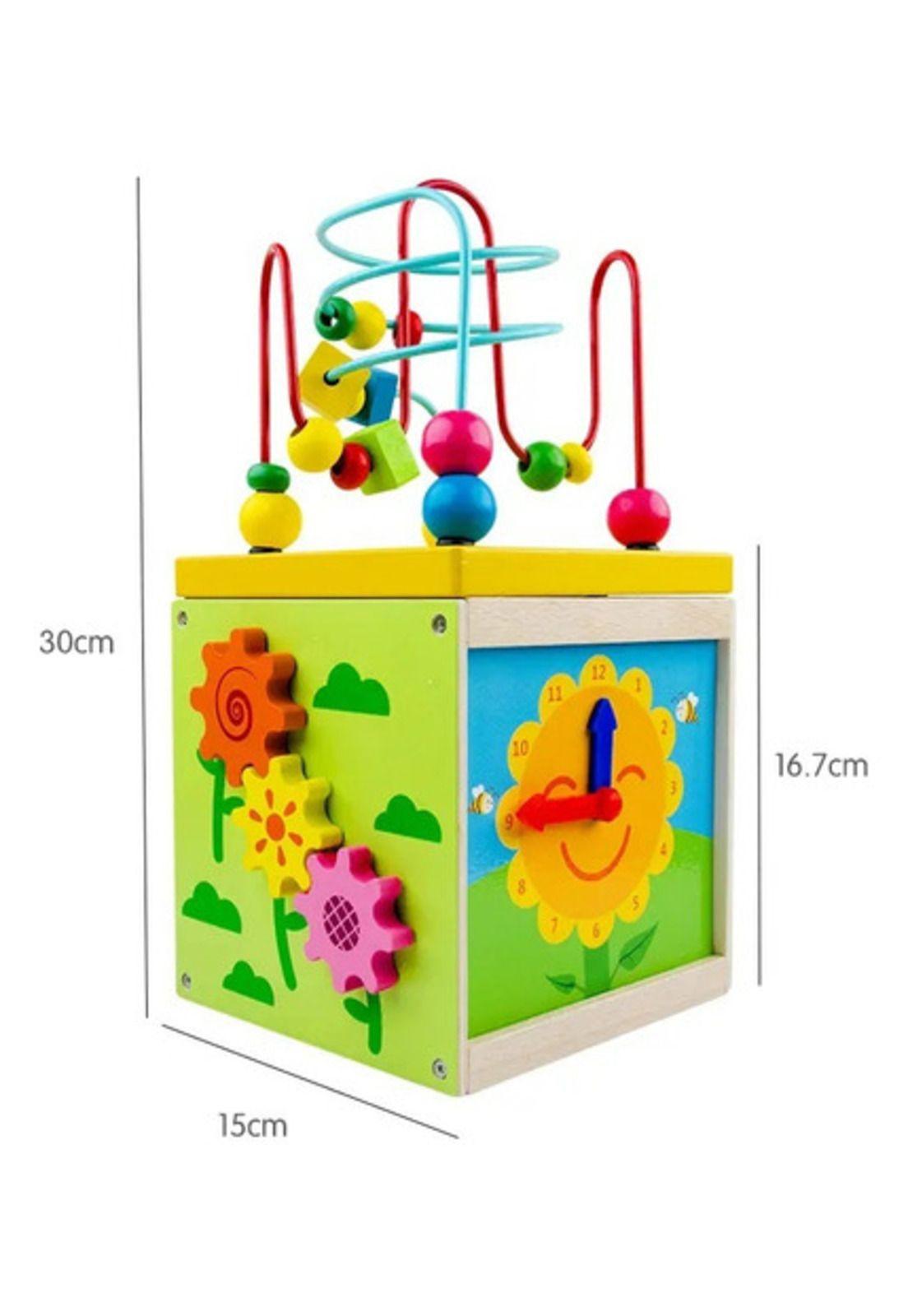 Cubo Didáctico Juguete De Madera Bebe Pronosupinador-5