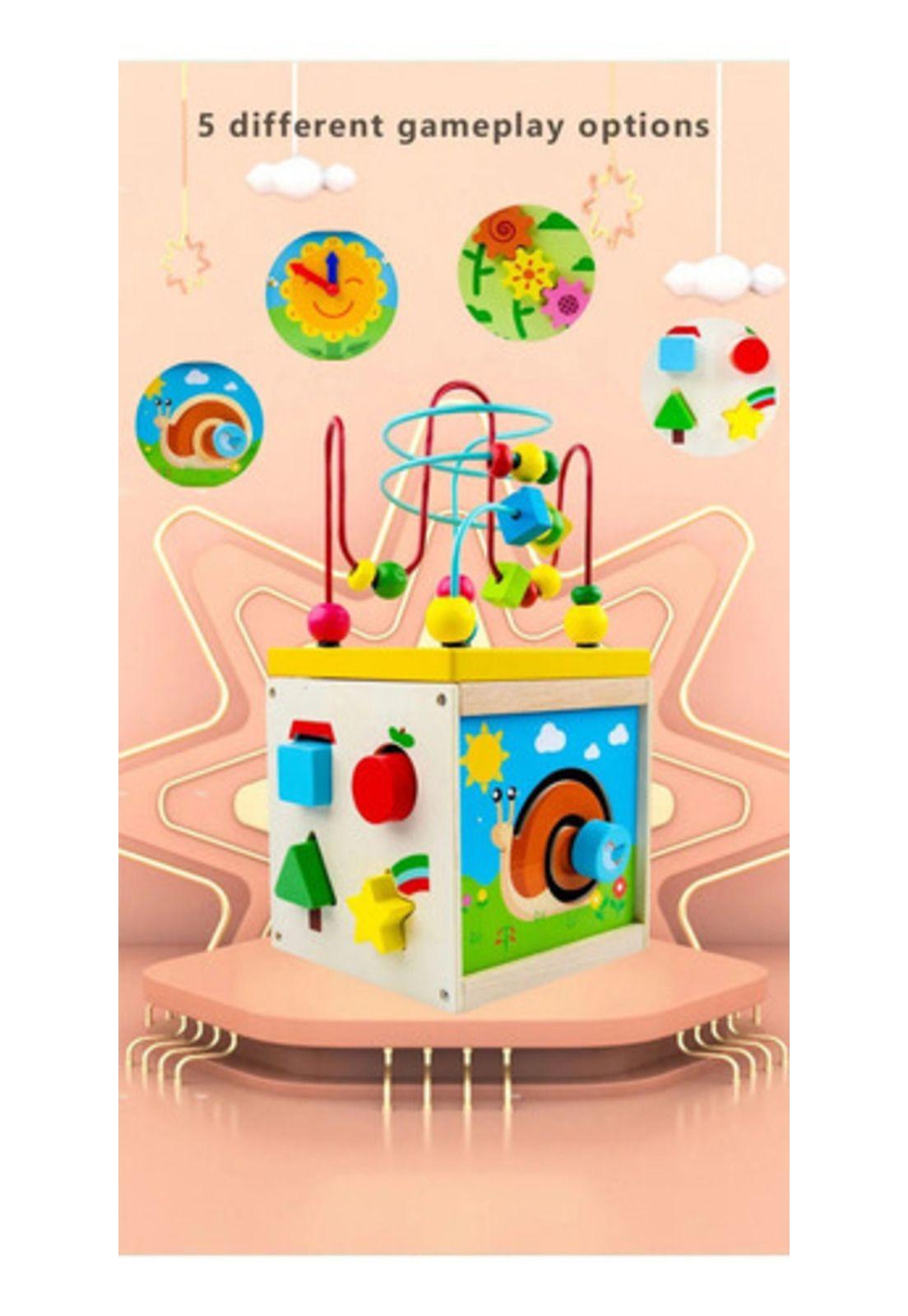 Cubo Didáctico Juguete De Madera Bebe Pronosupinador-7