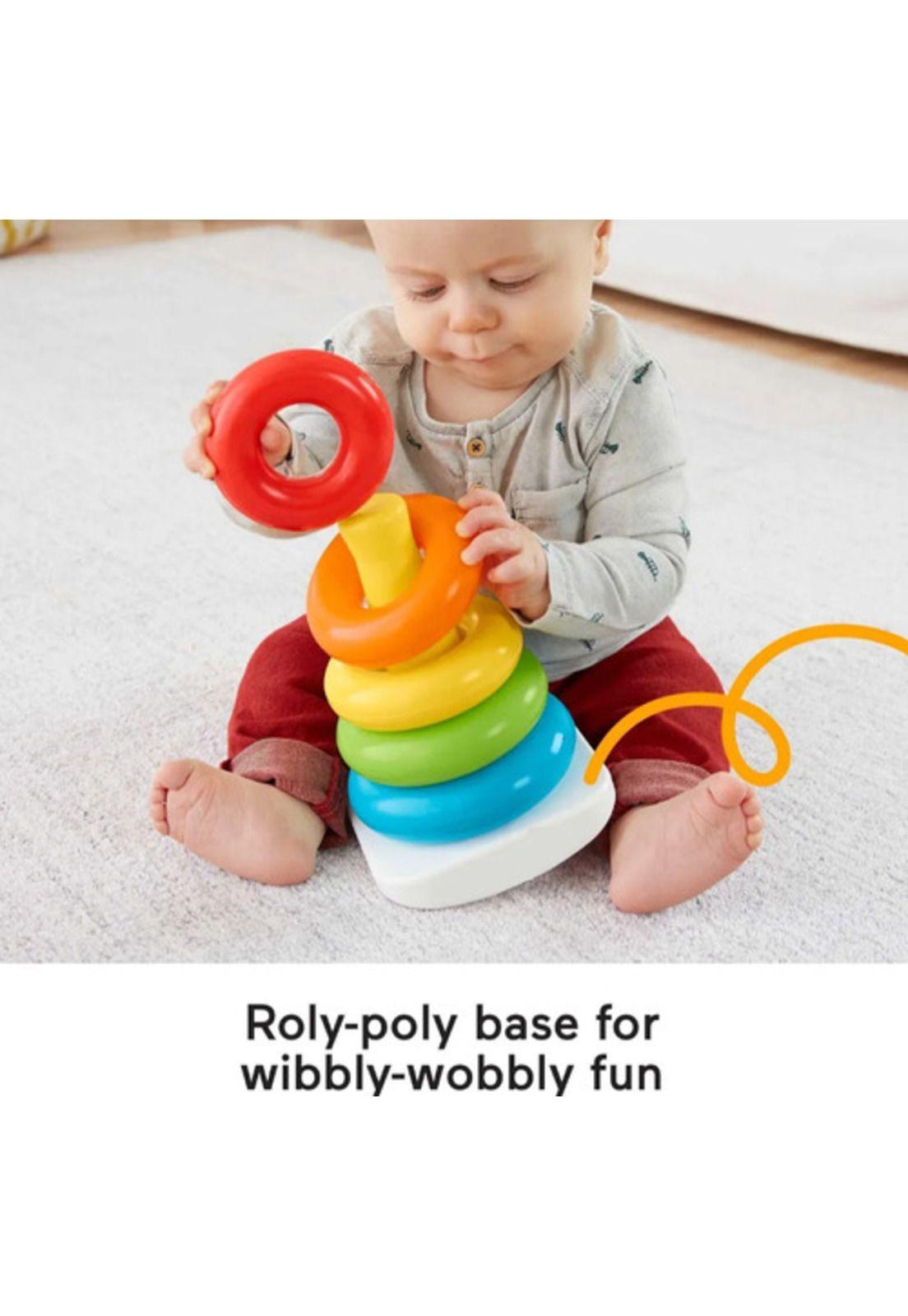 Juguete Para Bebes Torre Apilable Aros Didáctico Sensorial-3
